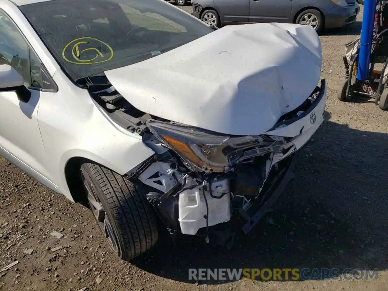 9 Photograph of a damaged car JTDS4RCE4LJ009906 TOYOTA COROLLA 2020