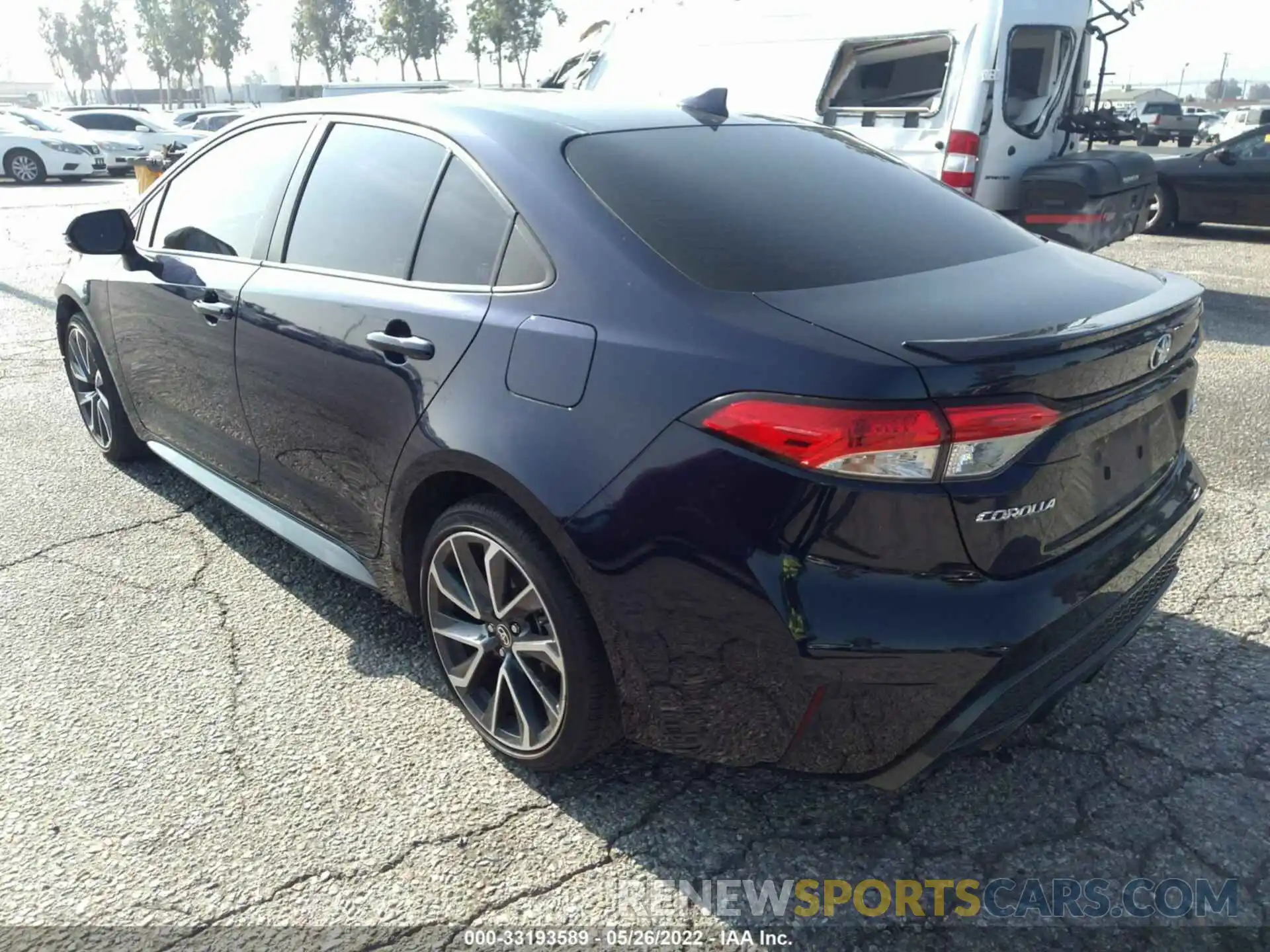 3 Photograph of a damaged car JTDS4RCE4LJ017603 TOYOTA COROLLA 2020