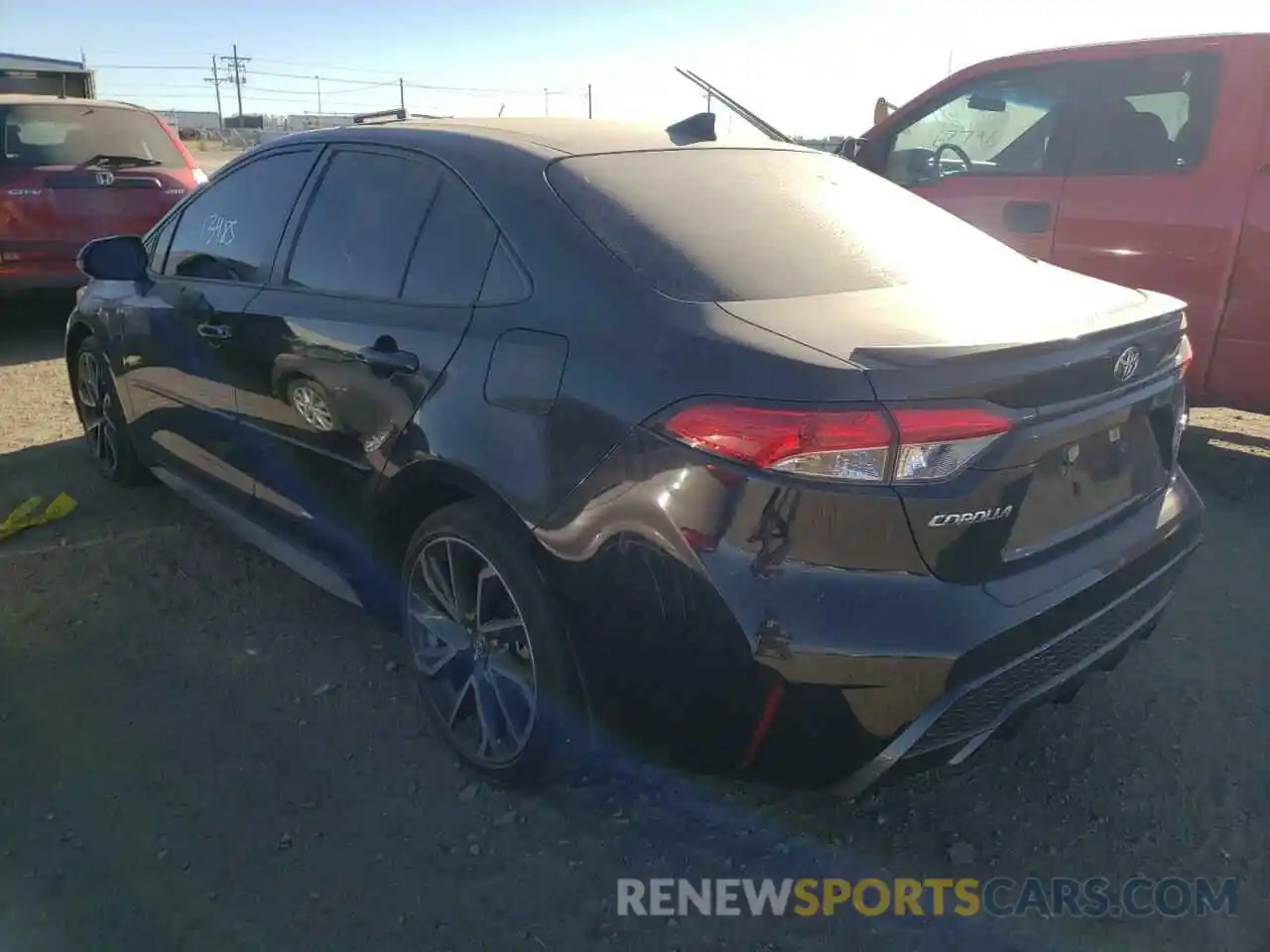 3 Photograph of a damaged car JTDS4RCE4LJ021845 TOYOTA COROLLA 2020