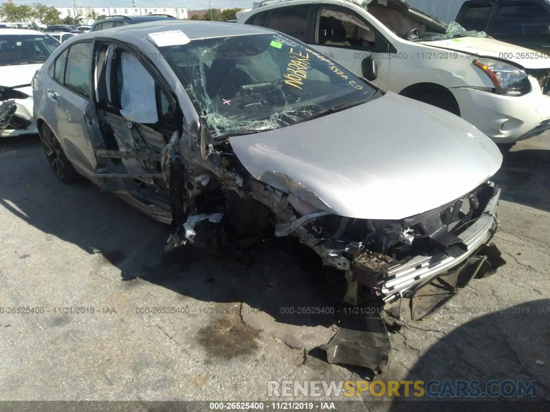 1 Photograph of a damaged car JTDS4RCE4LJ024955 TOYOTA COROLLA 2020