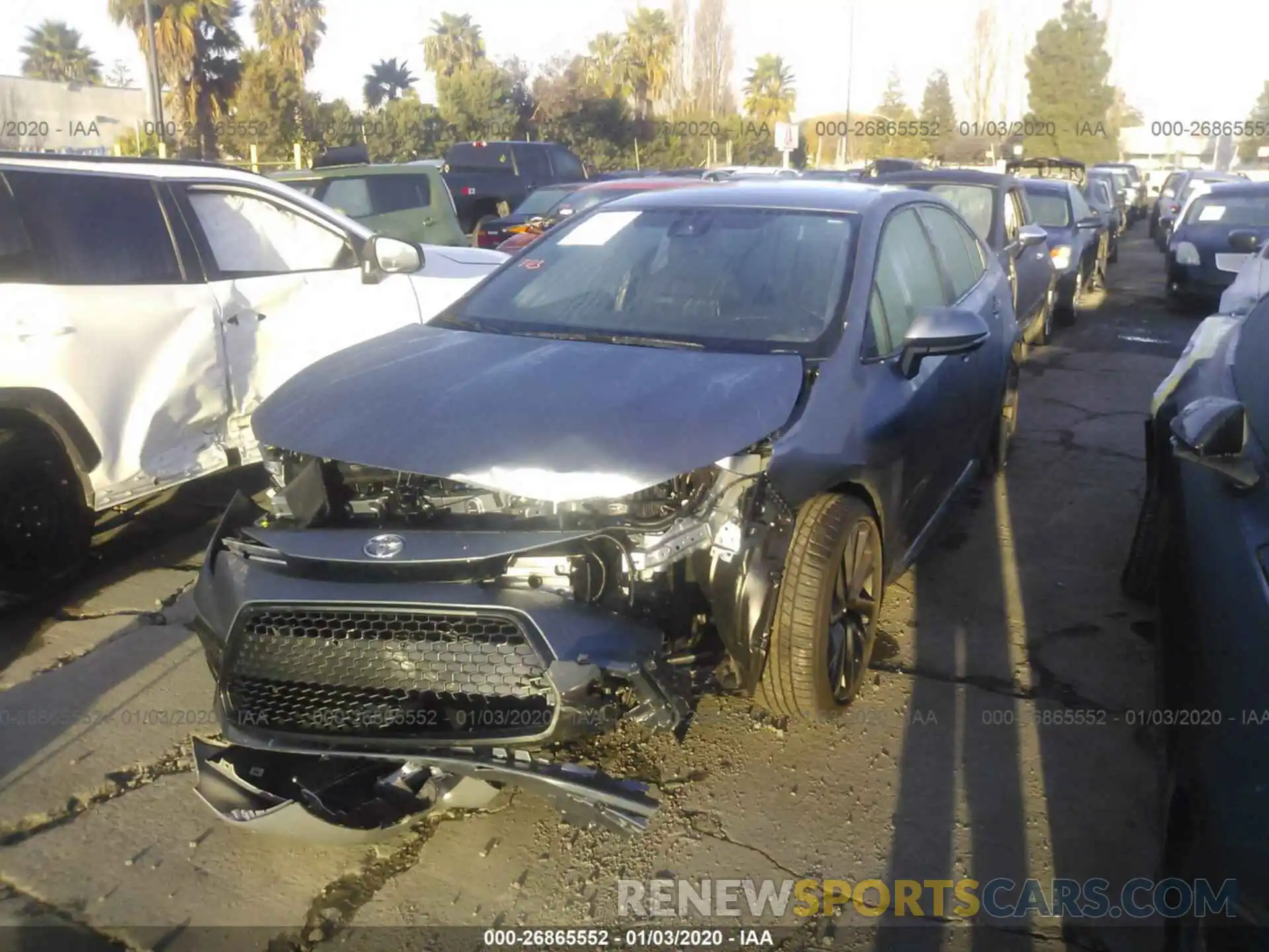 2 Photograph of a damaged car JTDS4RCE4LJ027421 TOYOTA COROLLA 2020