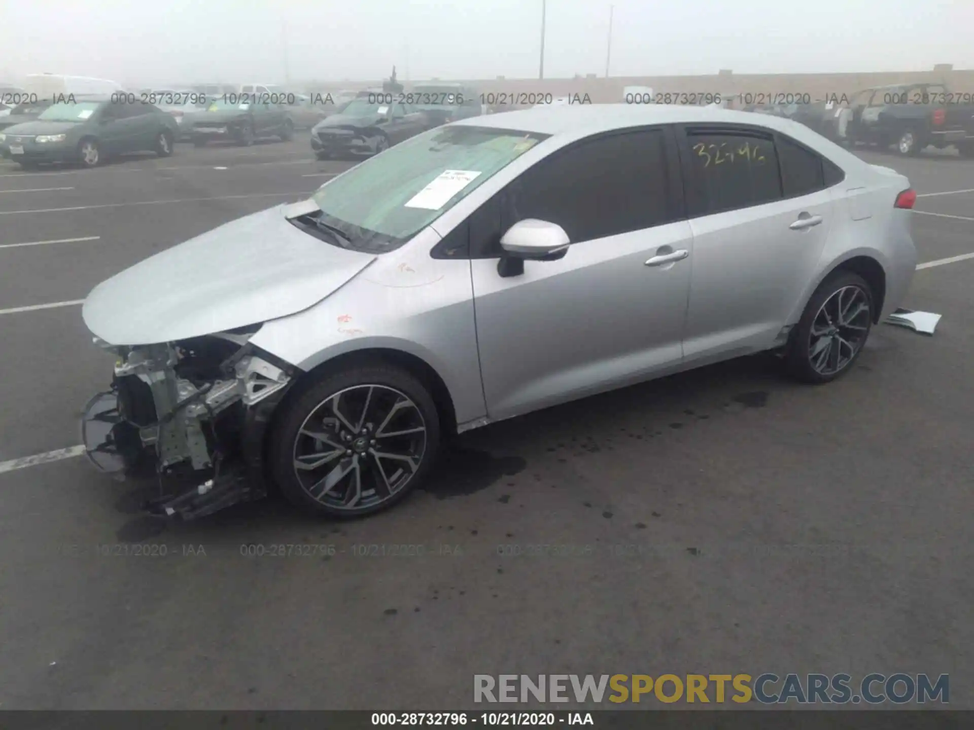 2 Photograph of a damaged car JTDS4RCE4LJ030951 TOYOTA COROLLA 2020