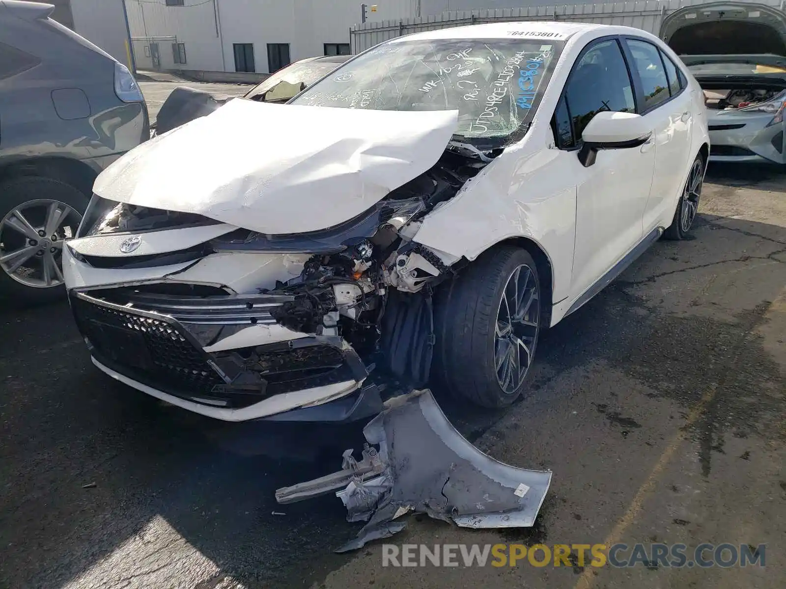 2 Photograph of a damaged car JTDS4RCE4LJ032814 TOYOTA COROLLA 2020