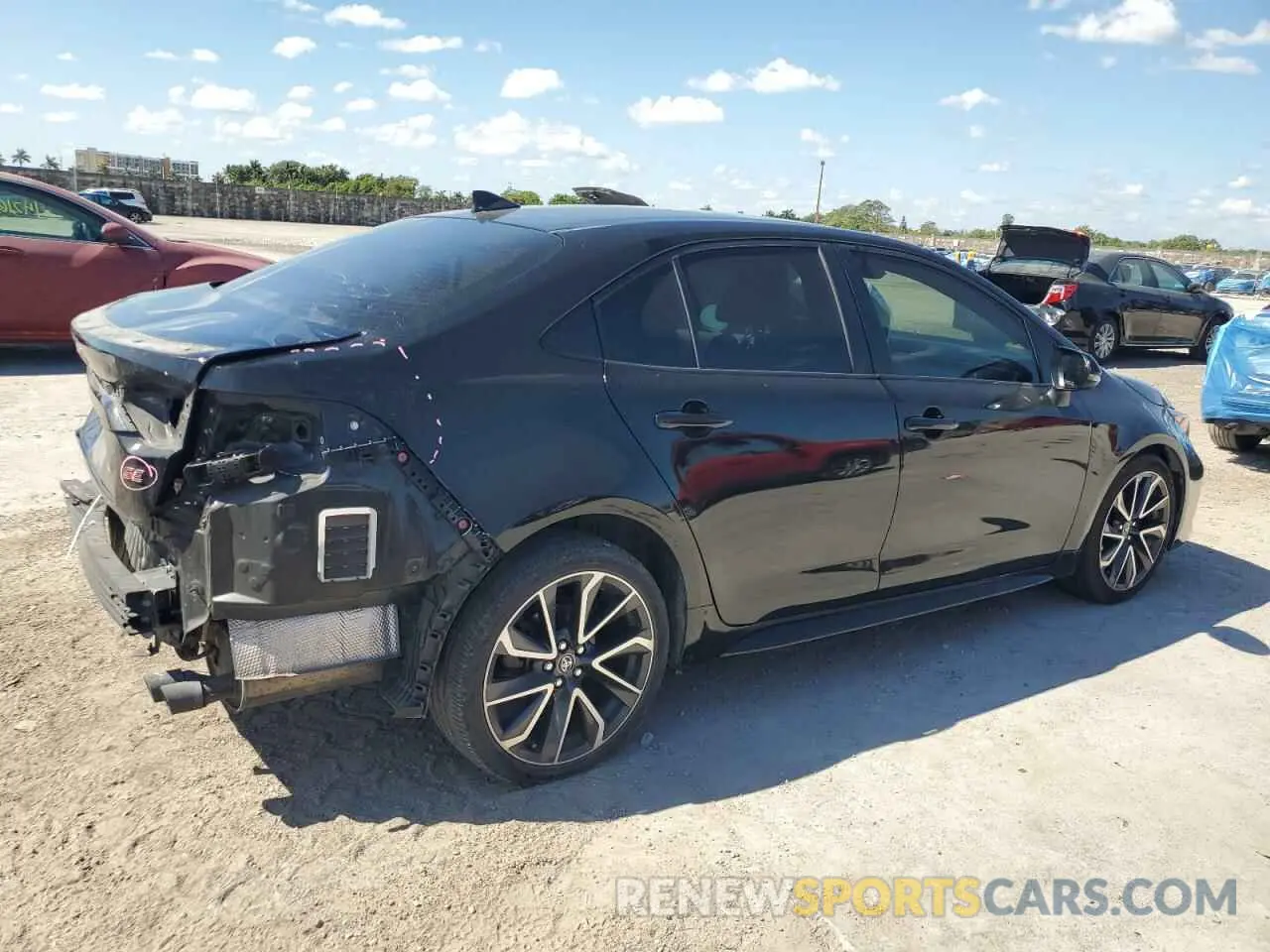 3 Photograph of a damaged car JTDS4RCE4LJ036880 TOYOTA COROLLA 2020