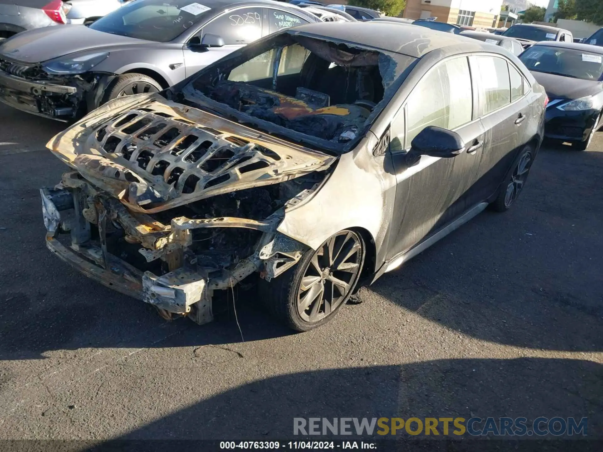 2 Photograph of a damaged car JTDS4RCE4LJ042128 TOYOTA COROLLA 2020
