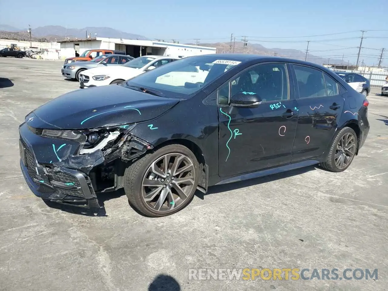 1 Photograph of a damaged car JTDS4RCE4LJ051332 TOYOTA COROLLA 2020