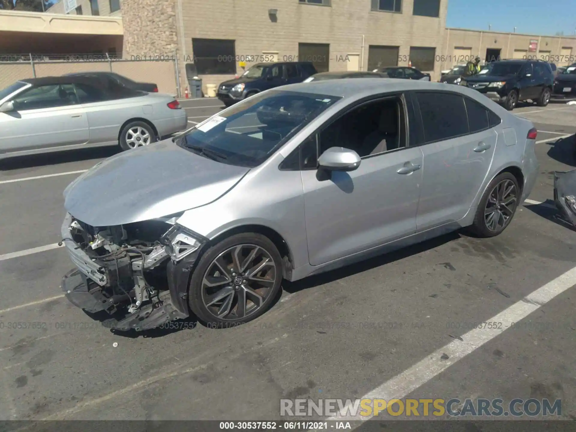 2 Photograph of a damaged car JTDS4RCE5LJ012135 TOYOTA COROLLA 2020