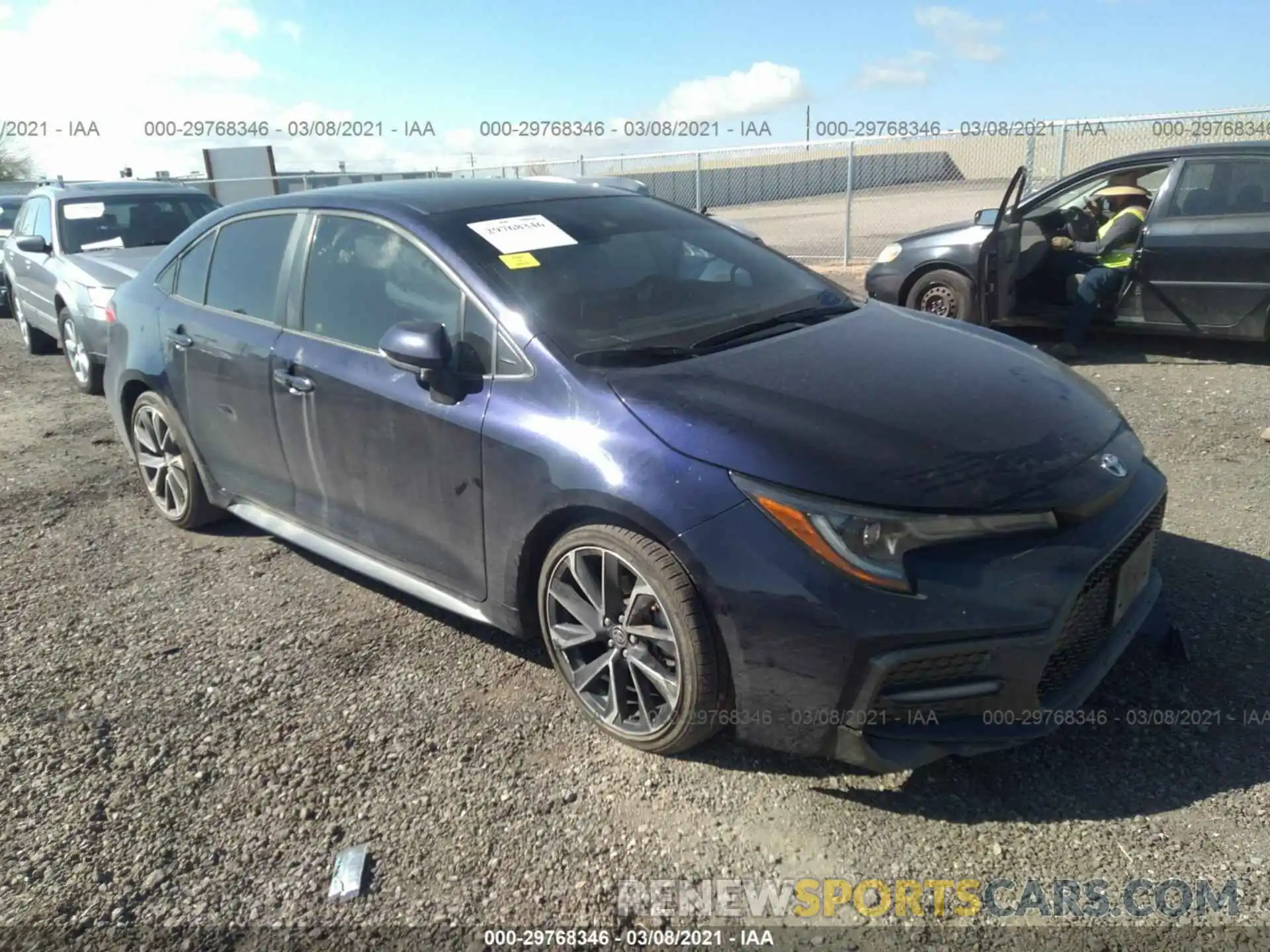 1 Photograph of a damaged car JTDS4RCE5LJ014127 TOYOTA COROLLA 2020