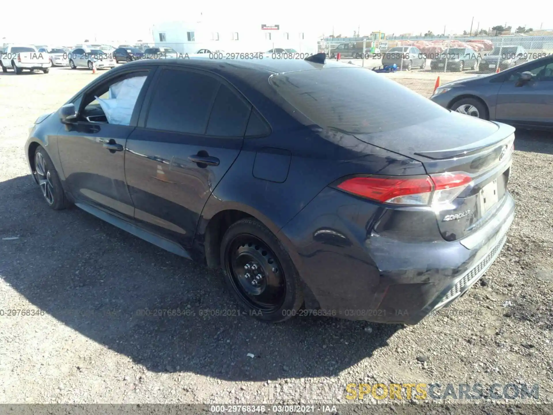 3 Photograph of a damaged car JTDS4RCE5LJ014127 TOYOTA COROLLA 2020