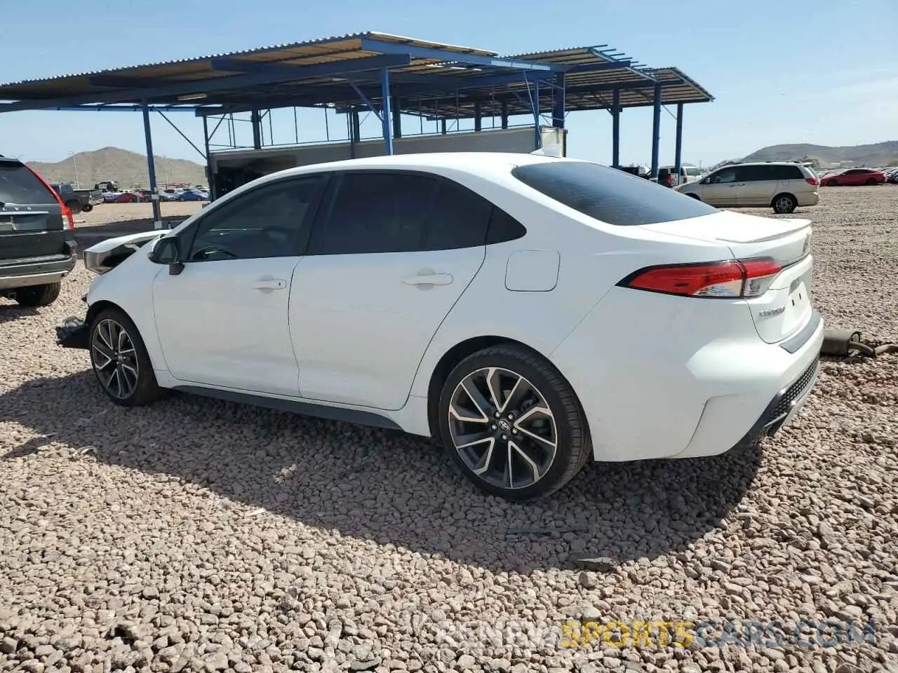 2 Photograph of a damaged car JTDS4RCE5LJ016170 TOYOTA COROLLA 2020