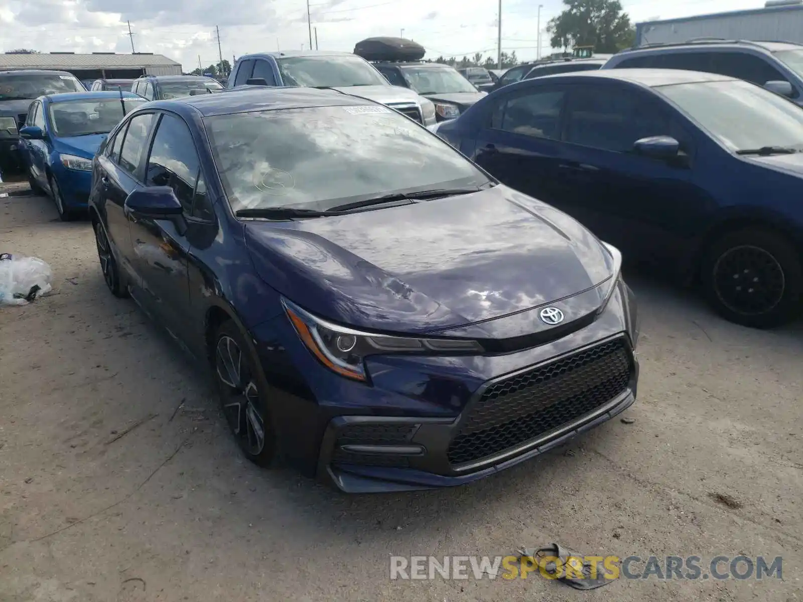 1 Photograph of a damaged car JTDS4RCE5LJ020686 TOYOTA COROLLA 2020