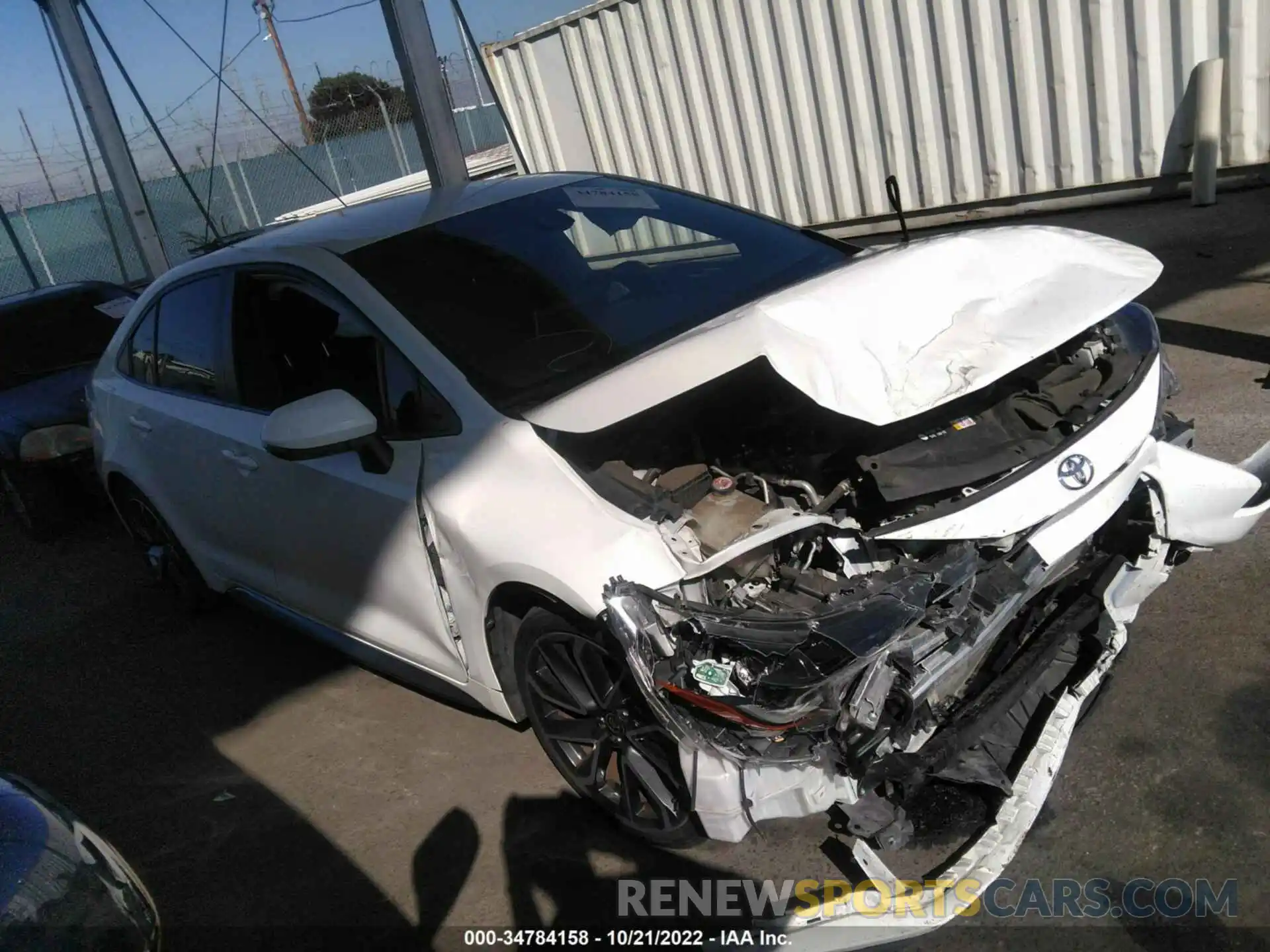 1 Photograph of a damaged car JTDS4RCE5LJ029727 TOYOTA COROLLA 2020