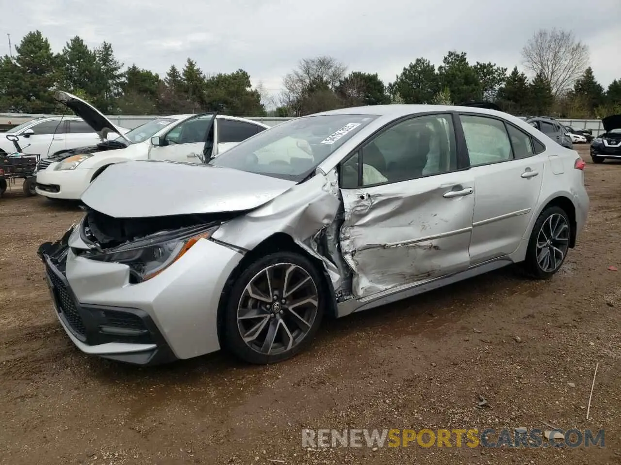 1 Photograph of a damaged car JTDS4RCE5LJ030974 TOYOTA COROLLA 2020