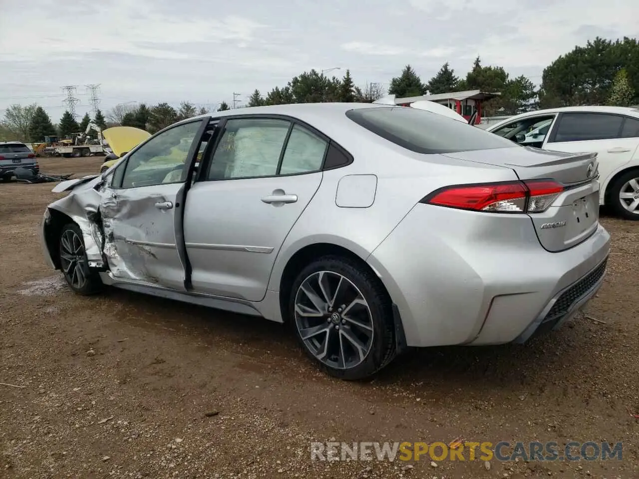2 Photograph of a damaged car JTDS4RCE5LJ030974 TOYOTA COROLLA 2020