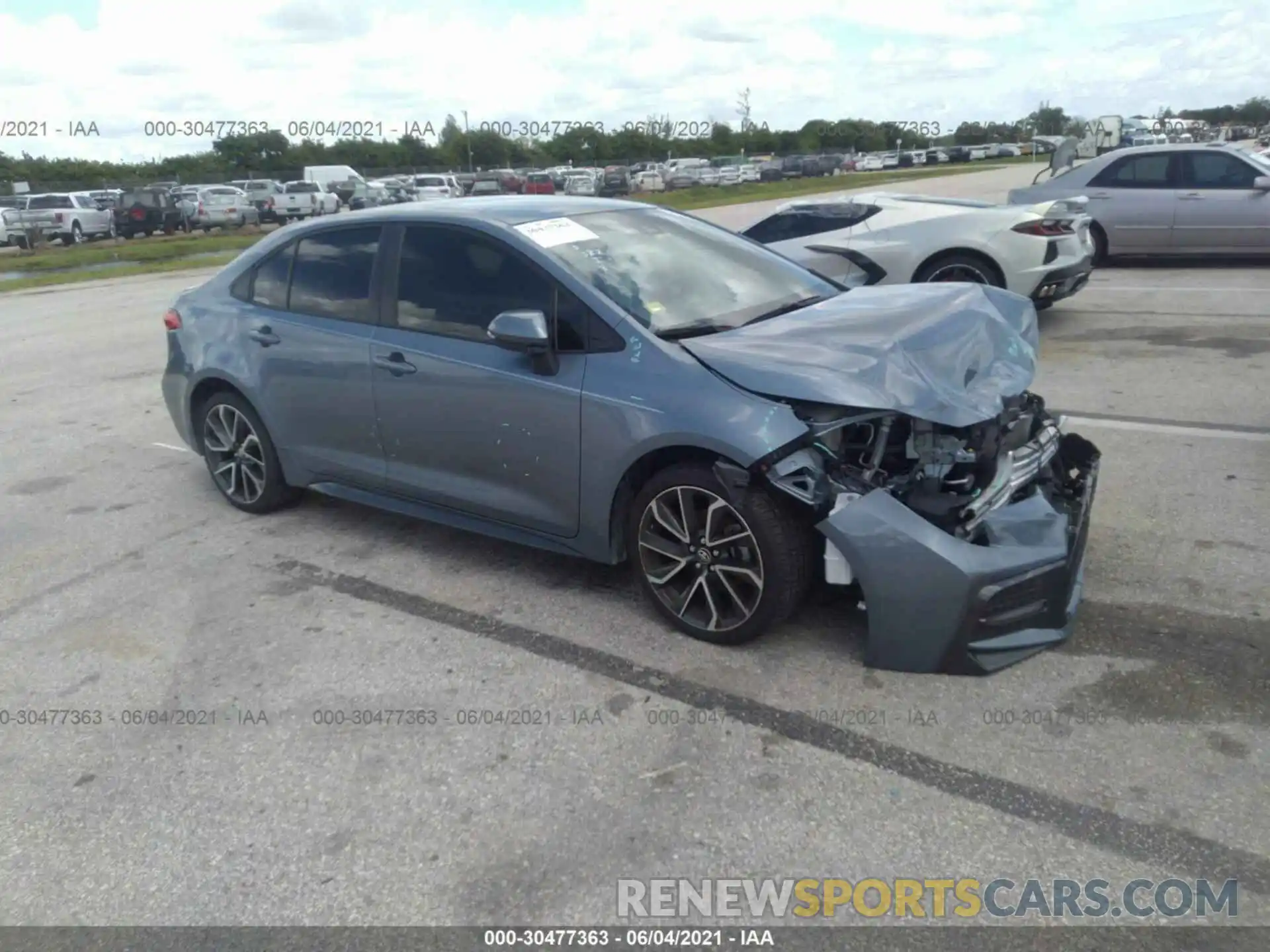 1 Photograph of a damaged car JTDS4RCE5LJ033826 TOYOTA COROLLA 2020