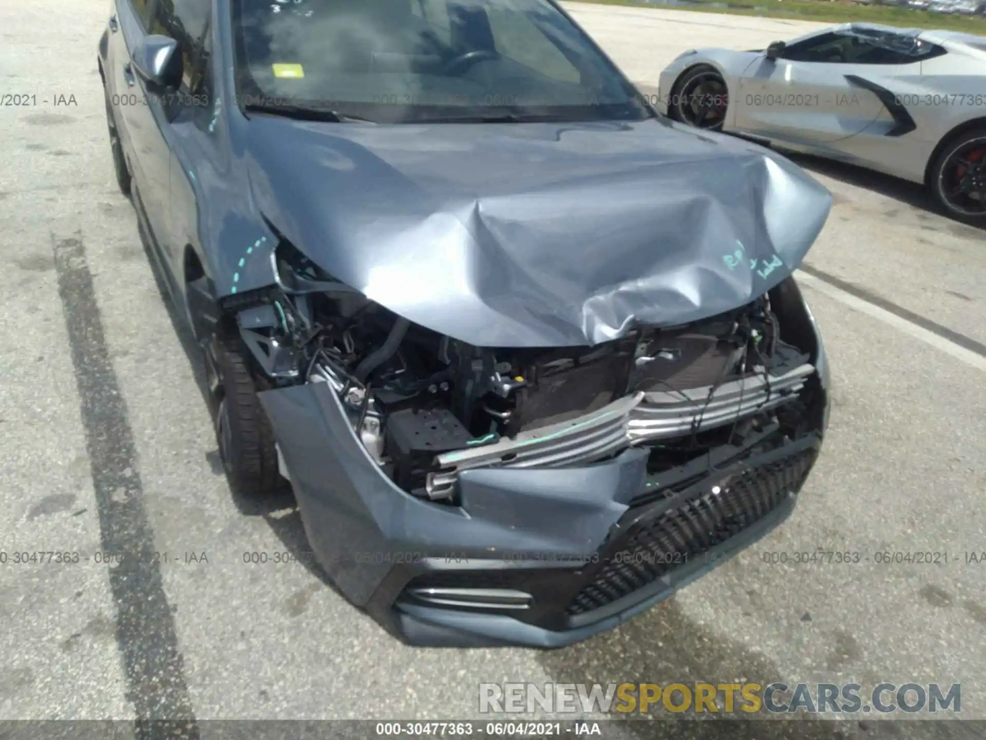 6 Photograph of a damaged car JTDS4RCE5LJ033826 TOYOTA COROLLA 2020