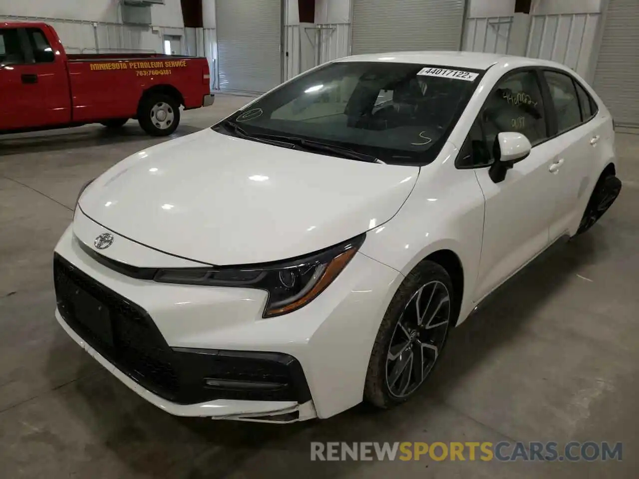 2 Photograph of a damaged car JTDS4RCE5LJ037343 TOYOTA COROLLA 2020