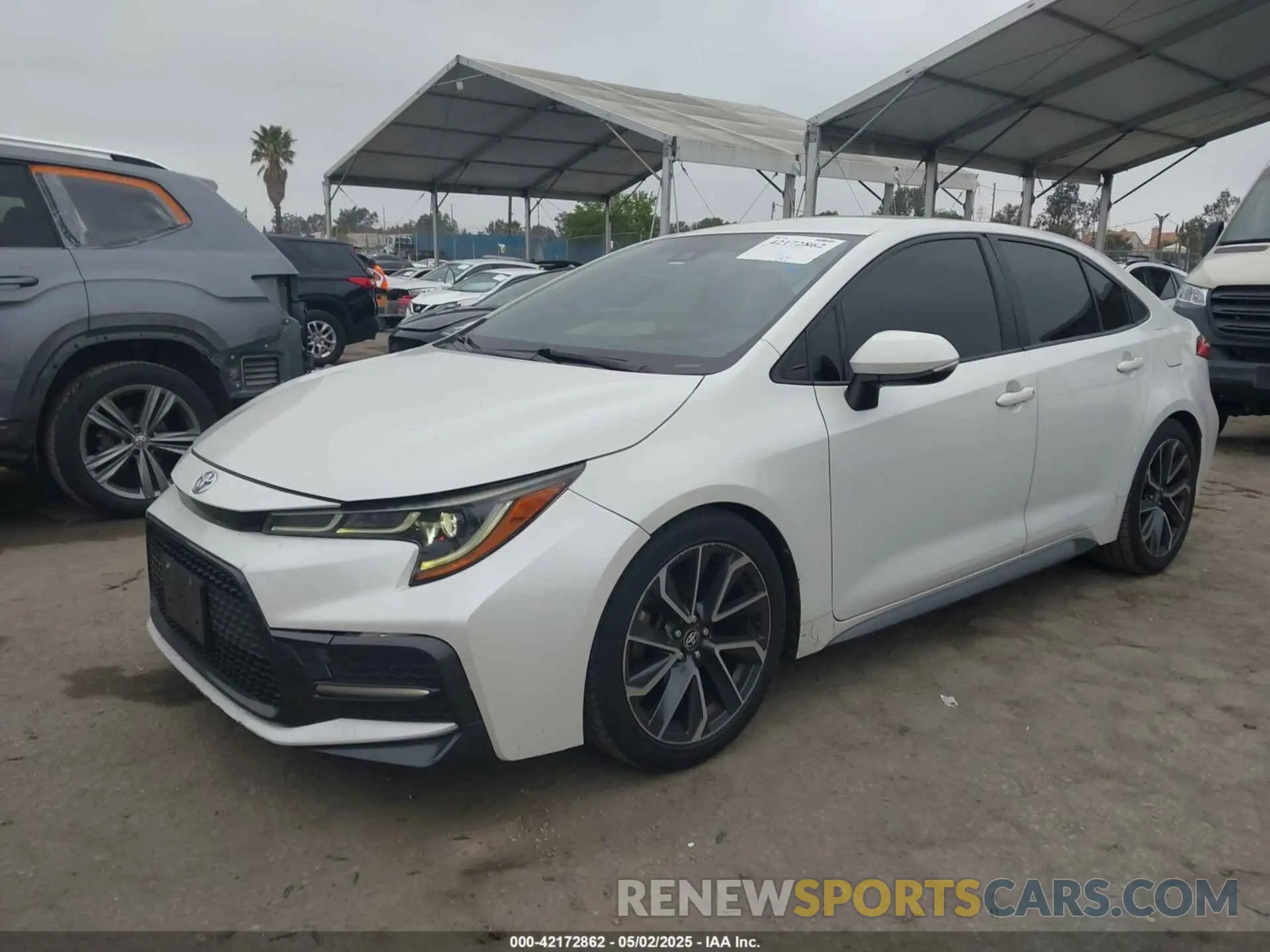 2 Photograph of a damaged car JTDS4RCE5LJ038539 TOYOTA COROLLA 2020