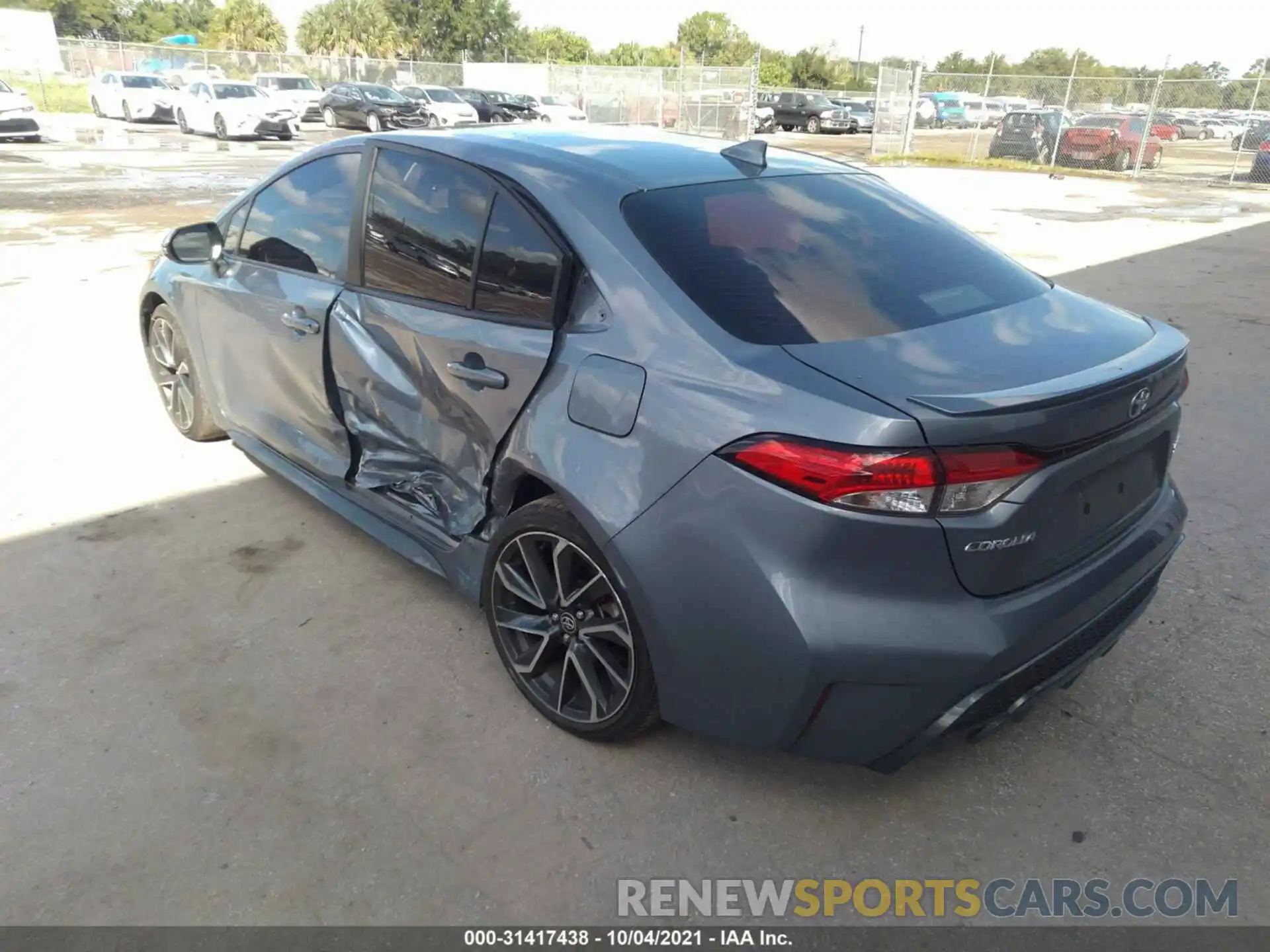 3 Photograph of a damaged car JTDS4RCE5LJ046396 TOYOTA COROLLA 2020