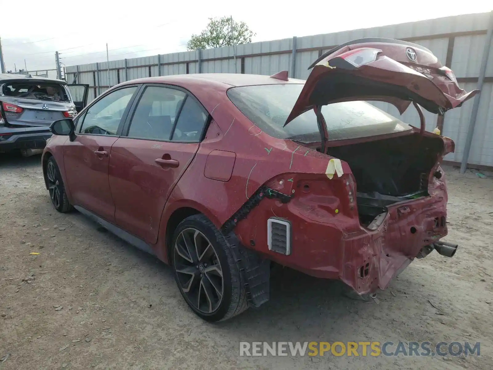 3 Photograph of a damaged car JTDS4RCE6LJ003461 TOYOTA COROLLA 2020