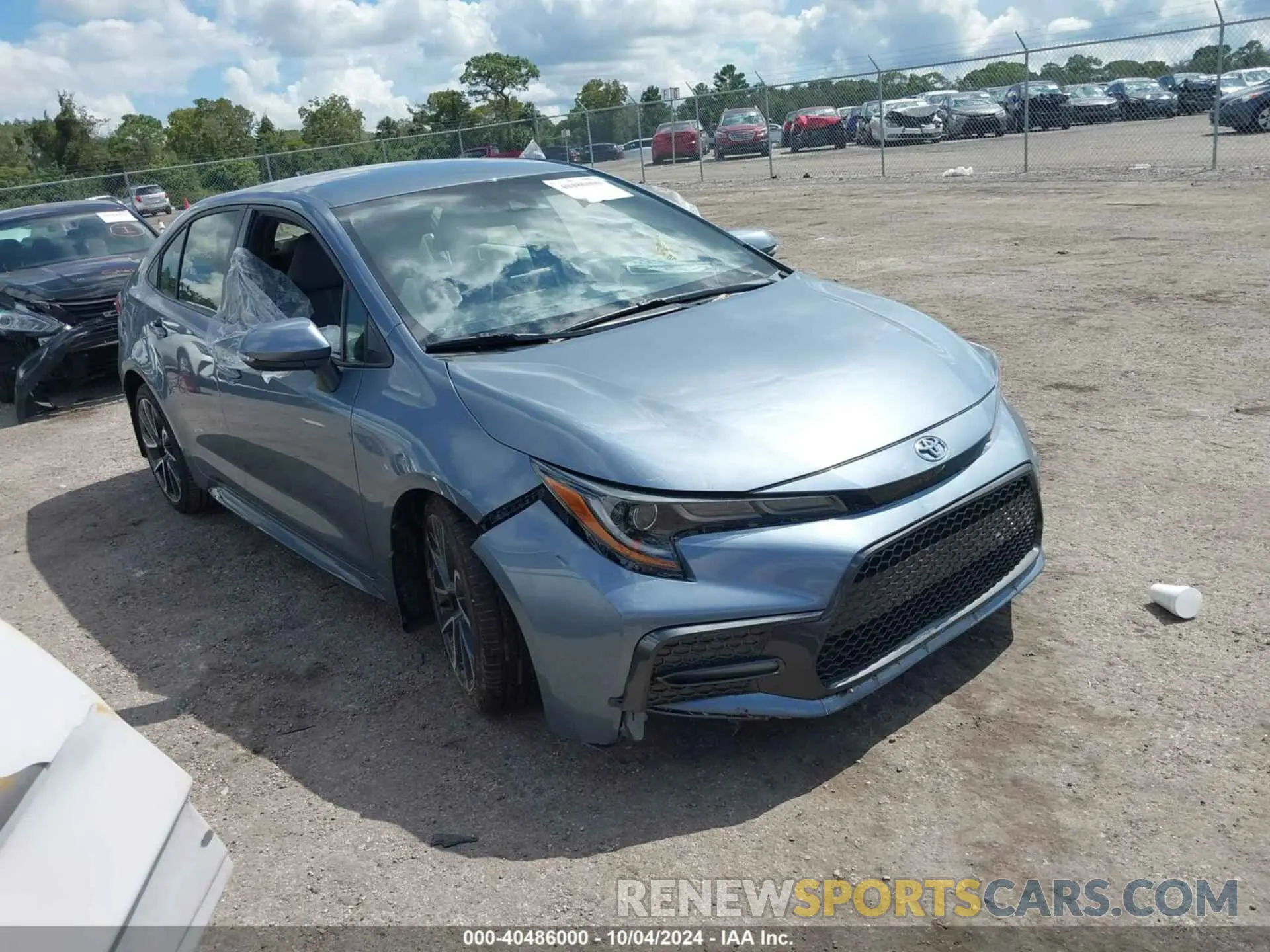 1 Photograph of a damaged car JTDS4RCE6LJ017005 TOYOTA COROLLA 2020
