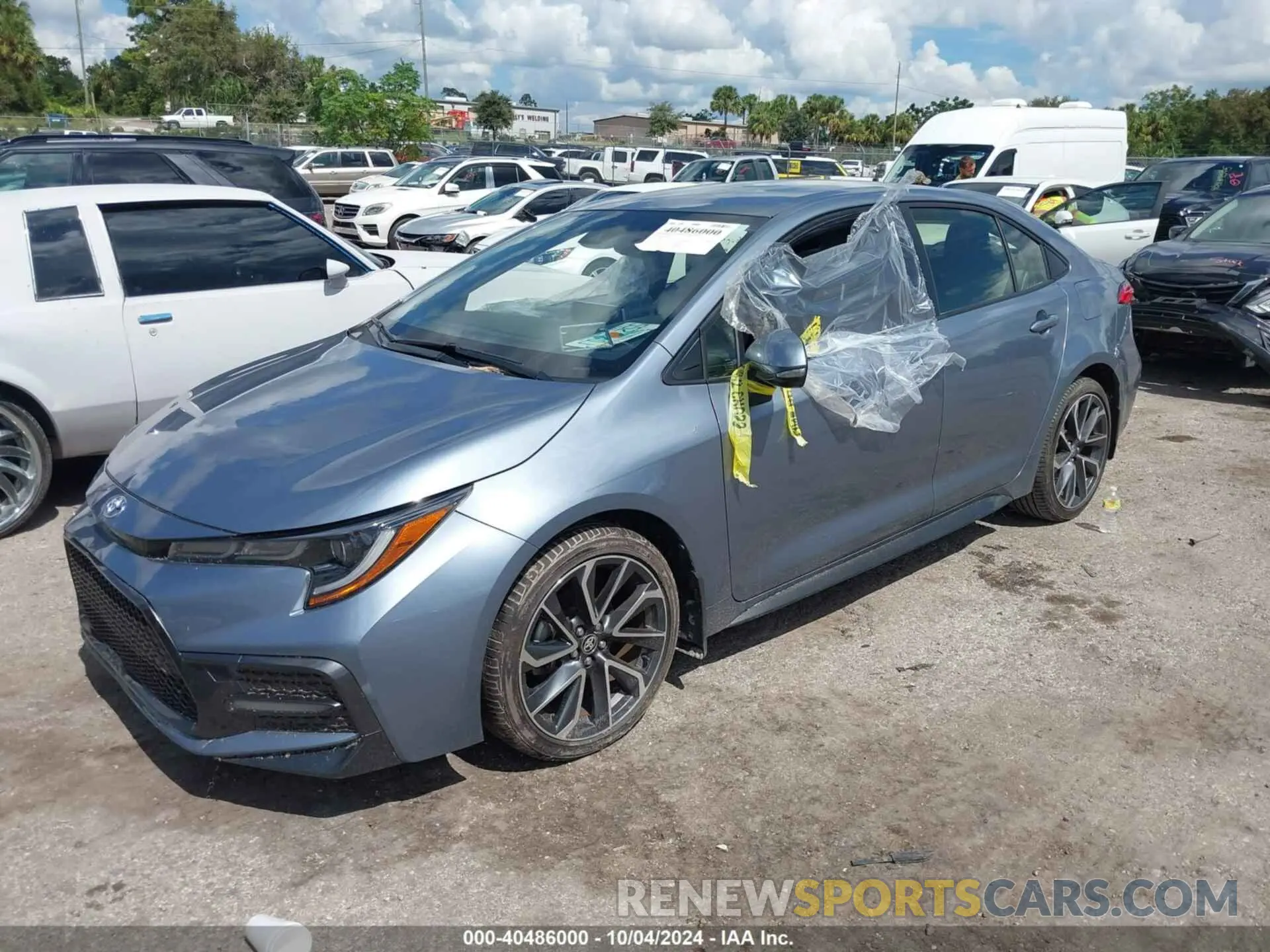 2 Photograph of a damaged car JTDS4RCE6LJ017005 TOYOTA COROLLA 2020