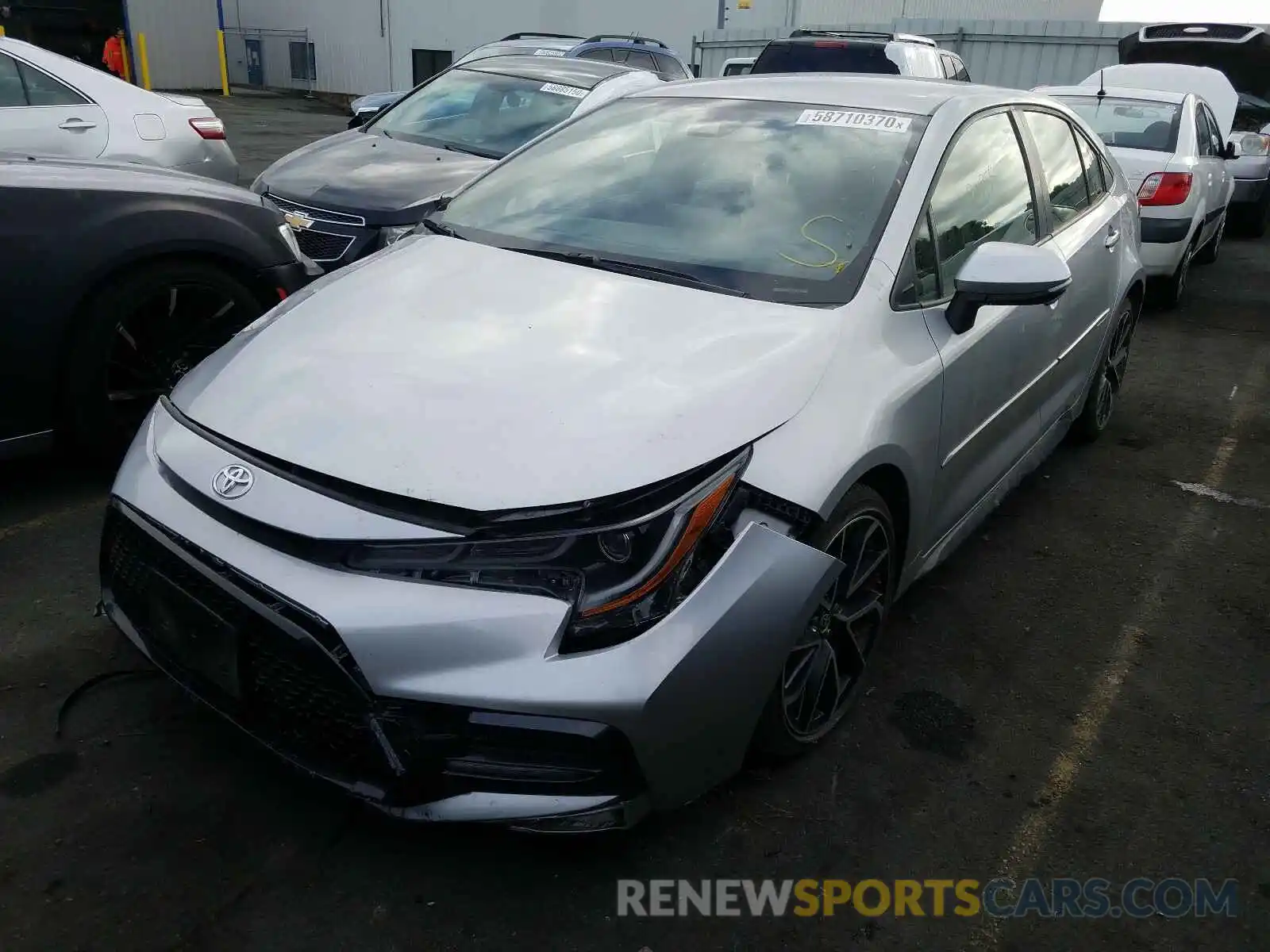 2 Photograph of a damaged car JTDS4RCE6LJ022141 TOYOTA COROLLA 2020