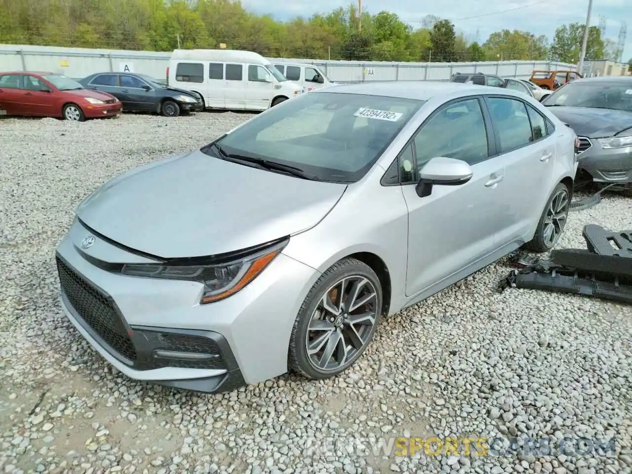 2 Photograph of a damaged car JTDS4RCE6LJ022673 TOYOTA COROLLA 2020