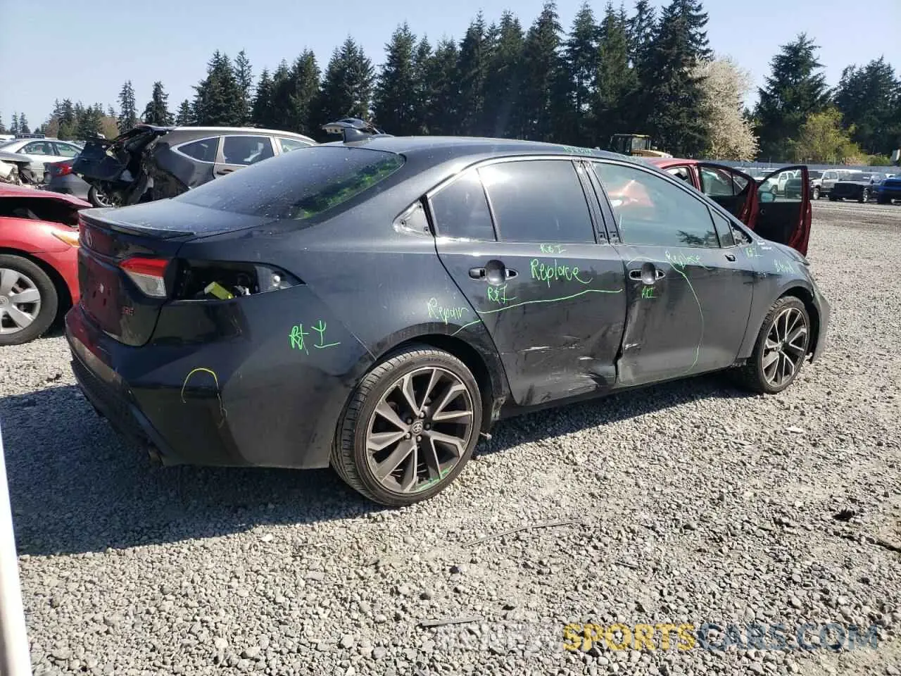 3 Photograph of a damaged car JTDS4RCE6LJ023273 TOYOTA COROLLA 2020