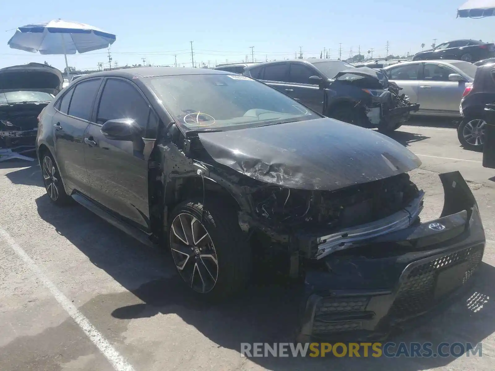 1 Photograph of a damaged car JTDS4RCE6LJ038954 TOYOTA COROLLA 2020