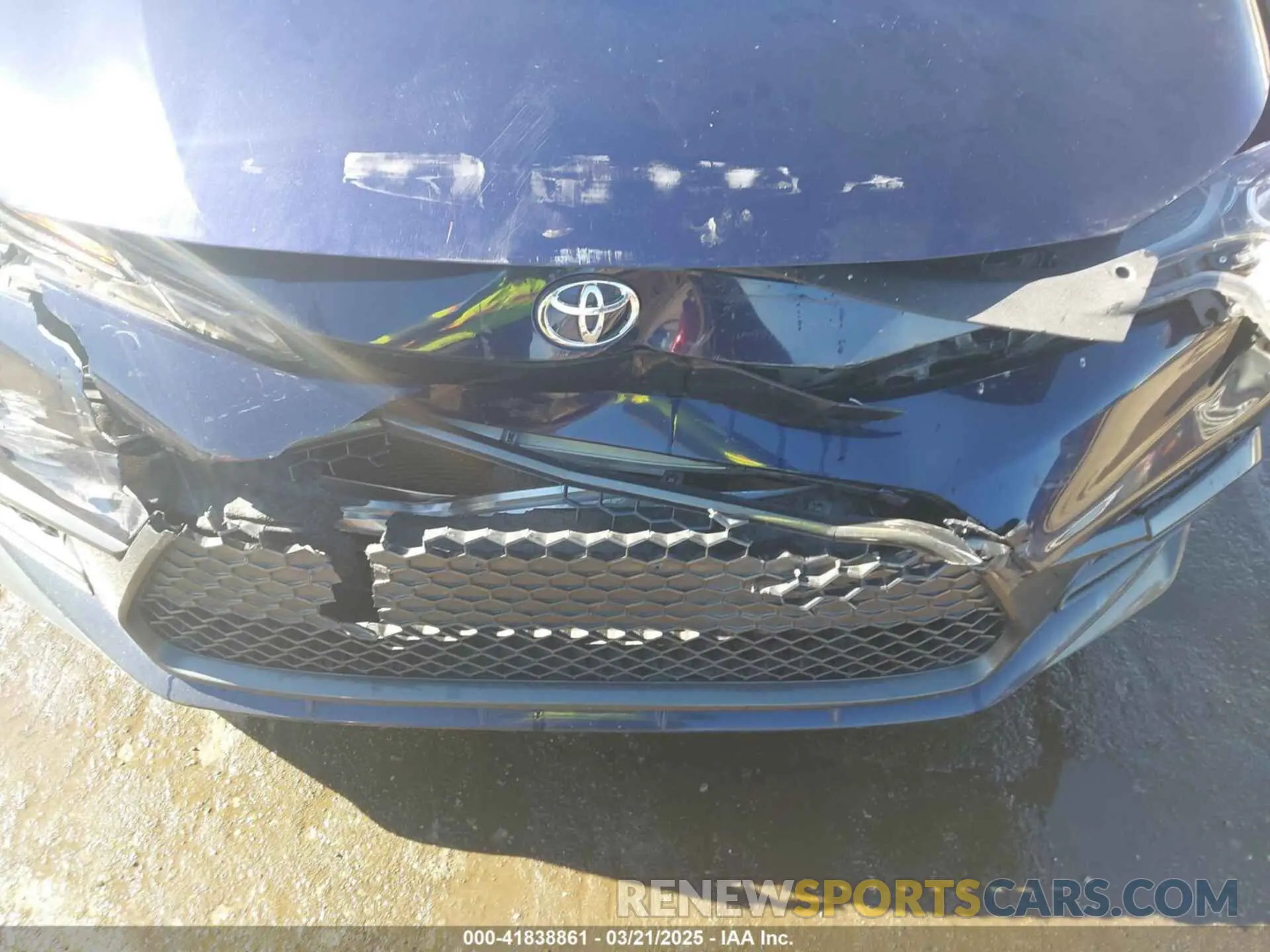 6 Photograph of a damaged car JTDS4RCE6LJ040770 TOYOTA COROLLA 2020