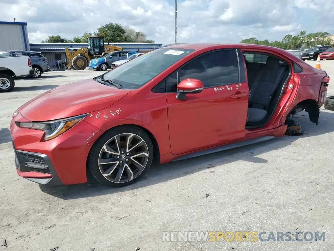 1 Photograph of a damaged car JTDS4RCE6LJ044625 TOYOTA COROLLA 2020