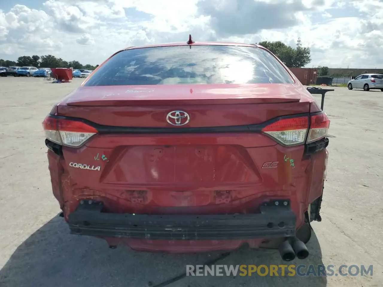 6 Photograph of a damaged car JTDS4RCE6LJ044625 TOYOTA COROLLA 2020