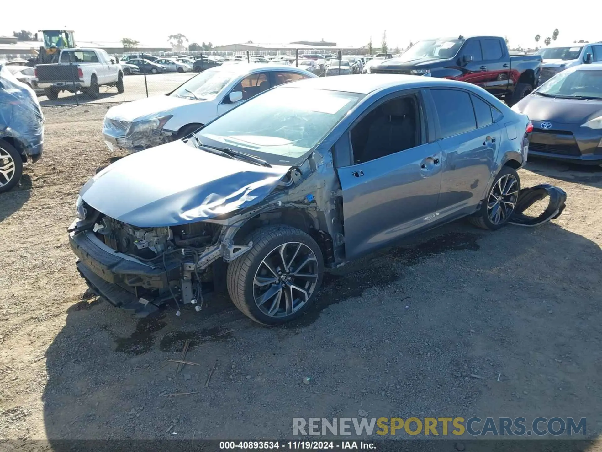 2 Photograph of a damaged car JTDS4RCE6LJ047802 TOYOTA COROLLA 2020