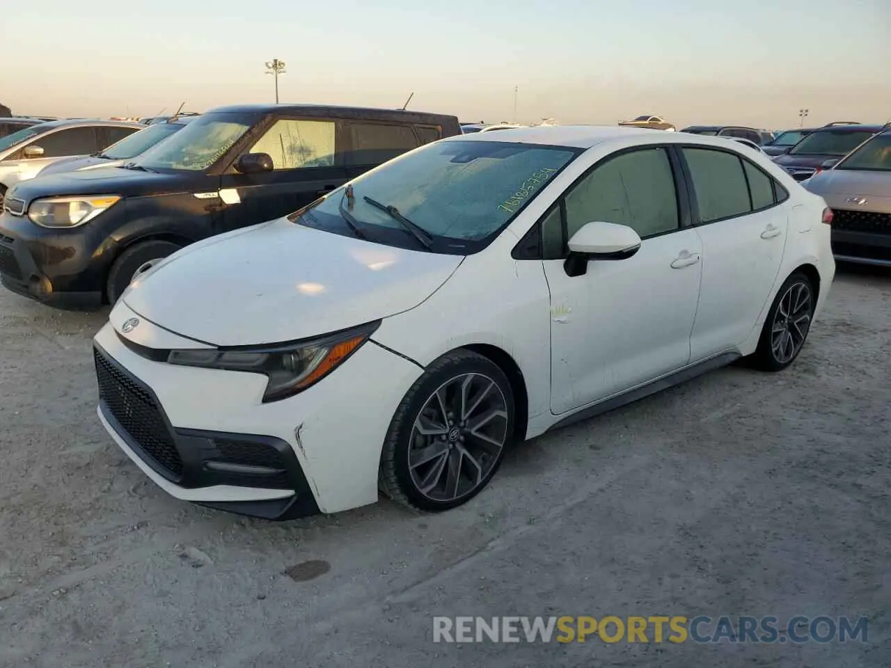 1 Photograph of a damaged car JTDS4RCE6LJ050232 TOYOTA COROLLA 2020