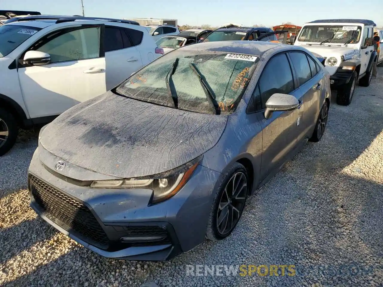 2 Photograph of a damaged car JTDS4RCE6LJ052708 TOYOTA COROLLA 2020