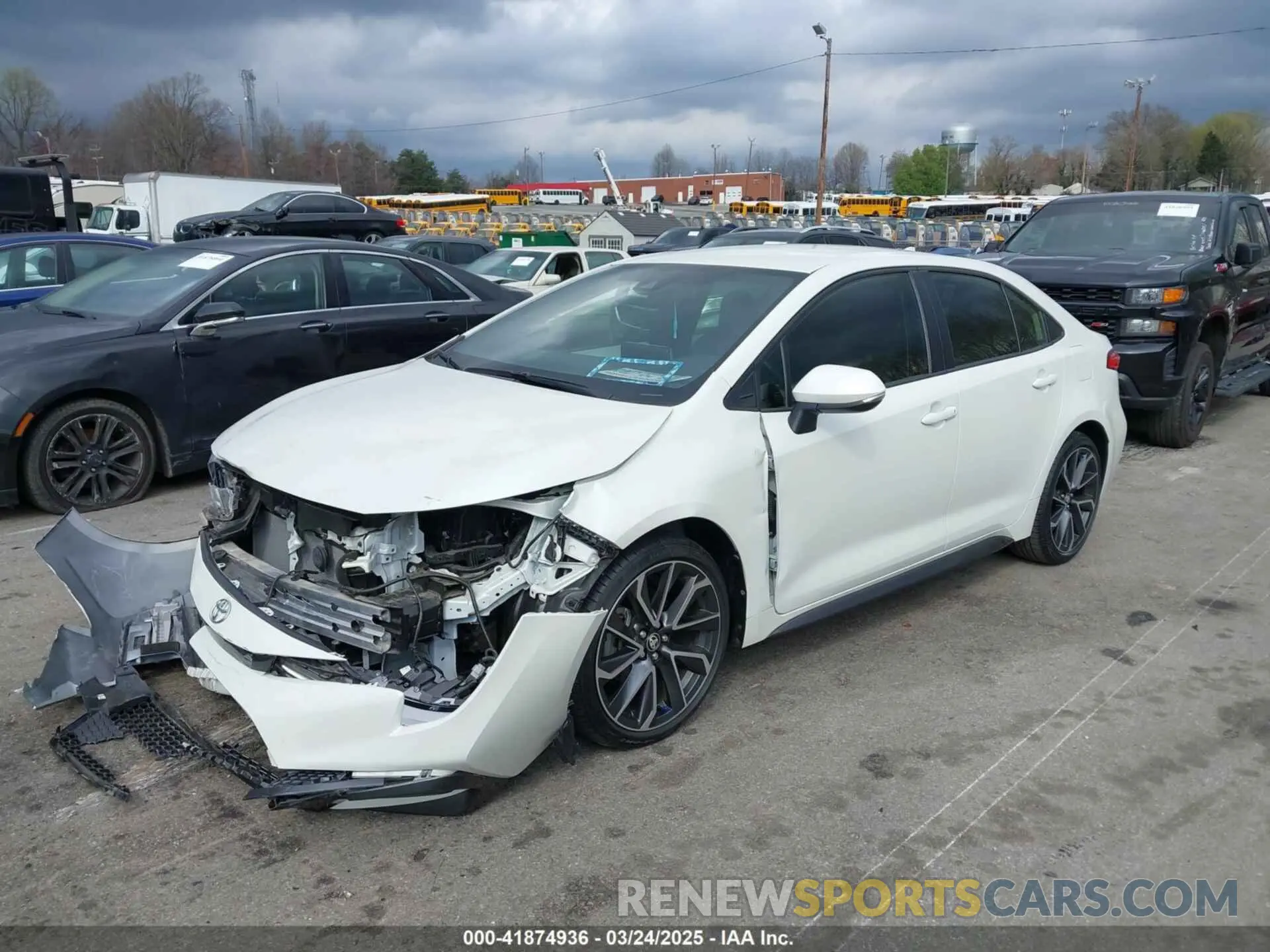 2 Photograph of a damaged car JTDS4RCE7LJ001377 TOYOTA COROLLA 2020