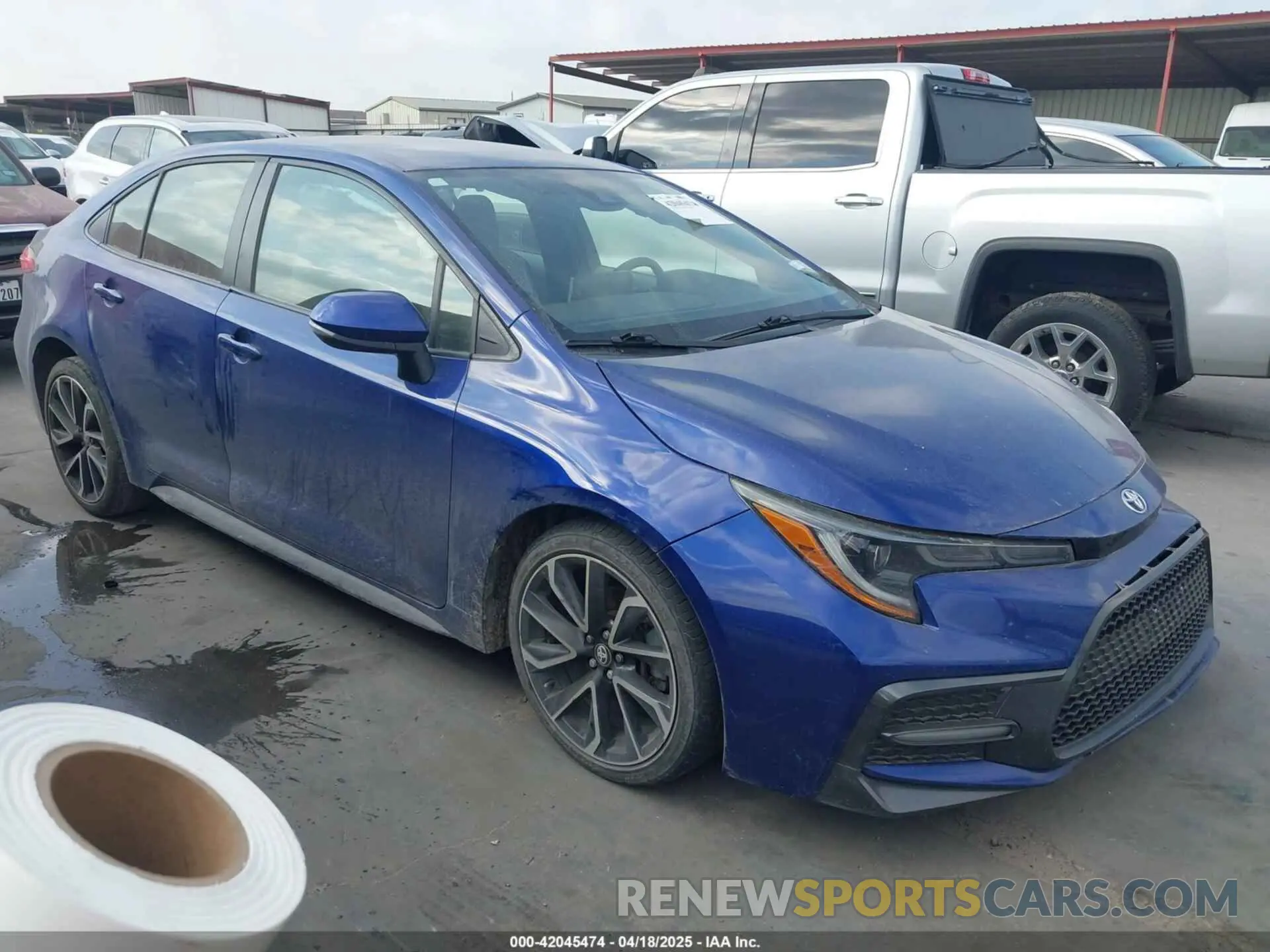 1 Photograph of a damaged car JTDS4RCE7LJ004134 TOYOTA COROLLA 2020