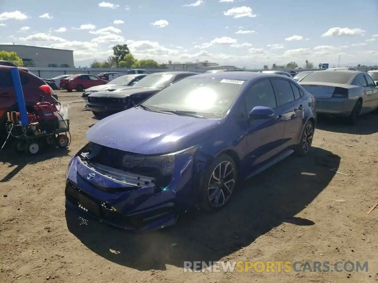 2 Photograph of a damaged car JTDS4RCE7LJ008118 TOYOTA COROLLA 2020