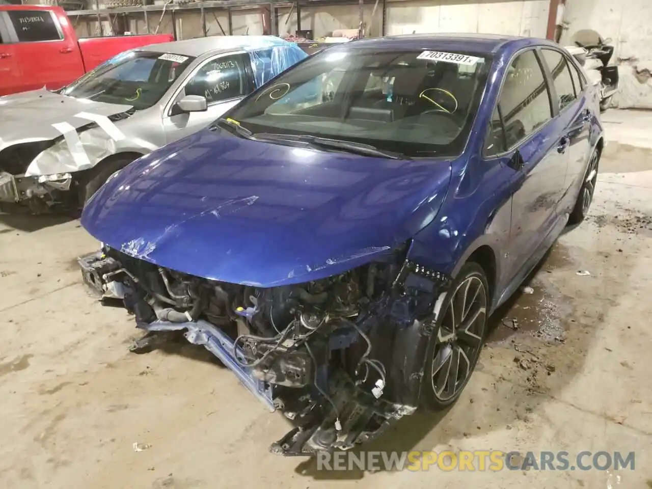 2 Photograph of a damaged car JTDS4RCE7LJ016073 TOYOTA COROLLA 2020