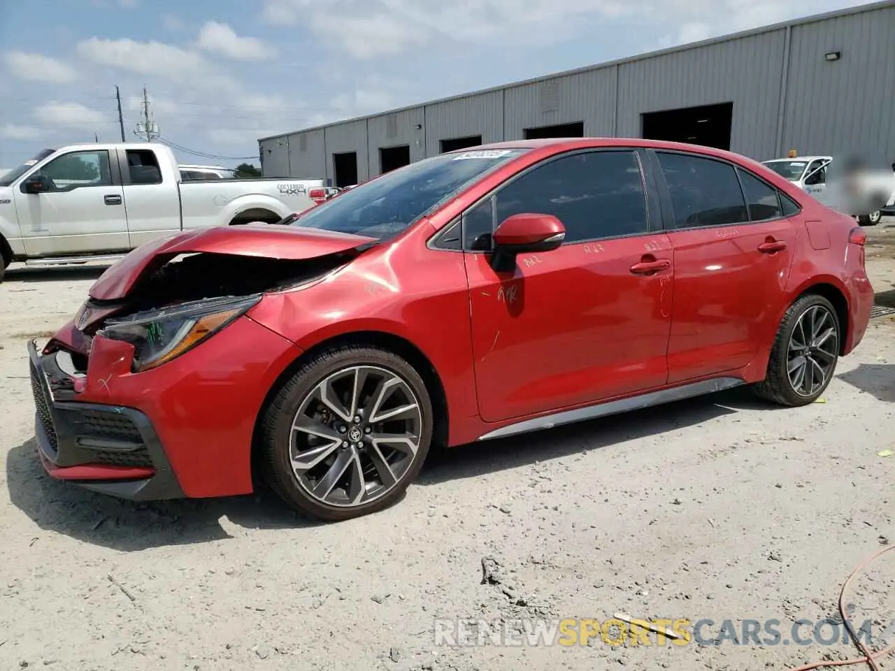 1 Photograph of a damaged car JTDS4RCE7LJ017689 TOYOTA COROLLA 2020