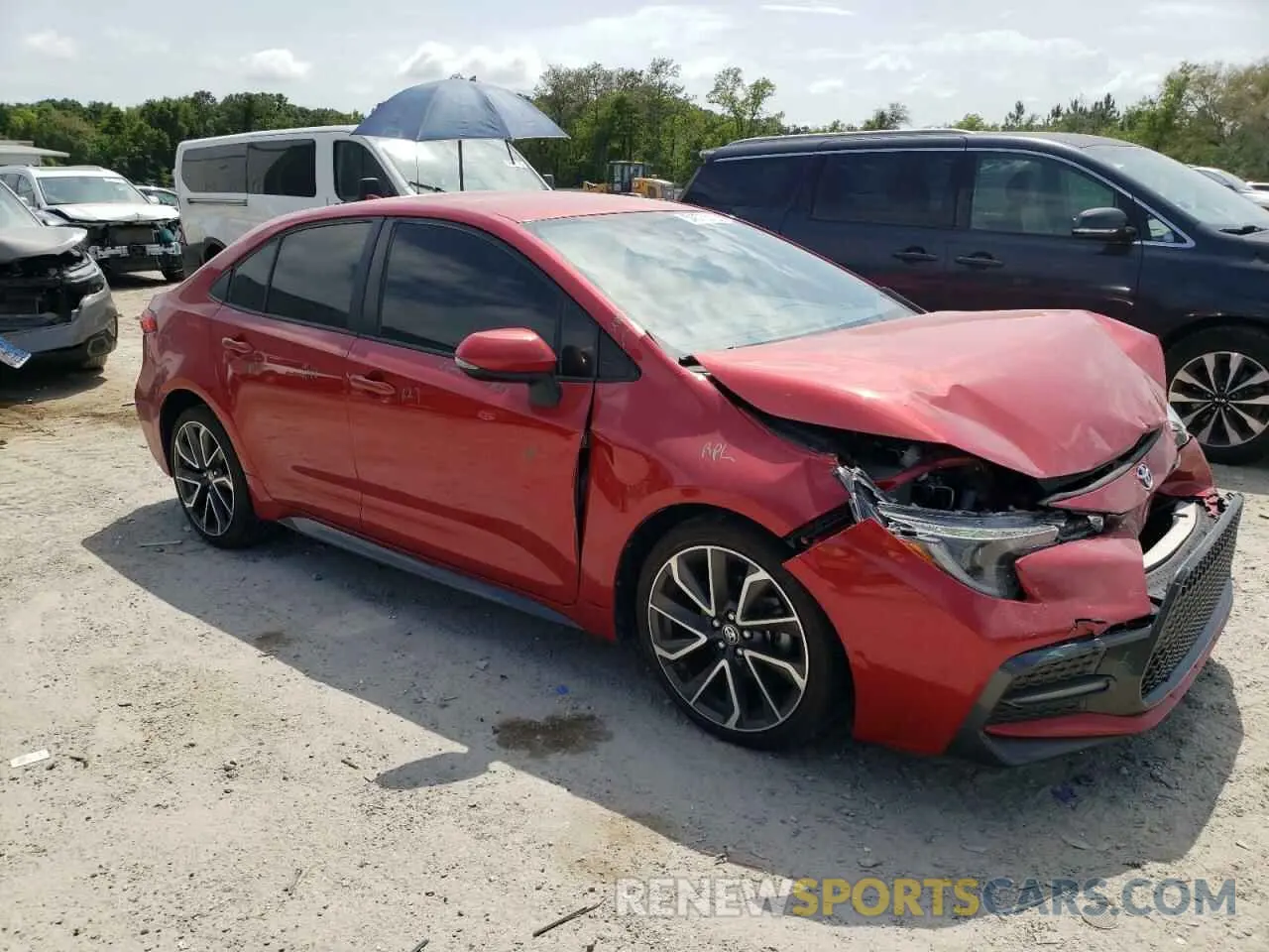 4 Photograph of a damaged car JTDS4RCE7LJ017689 TOYOTA COROLLA 2020