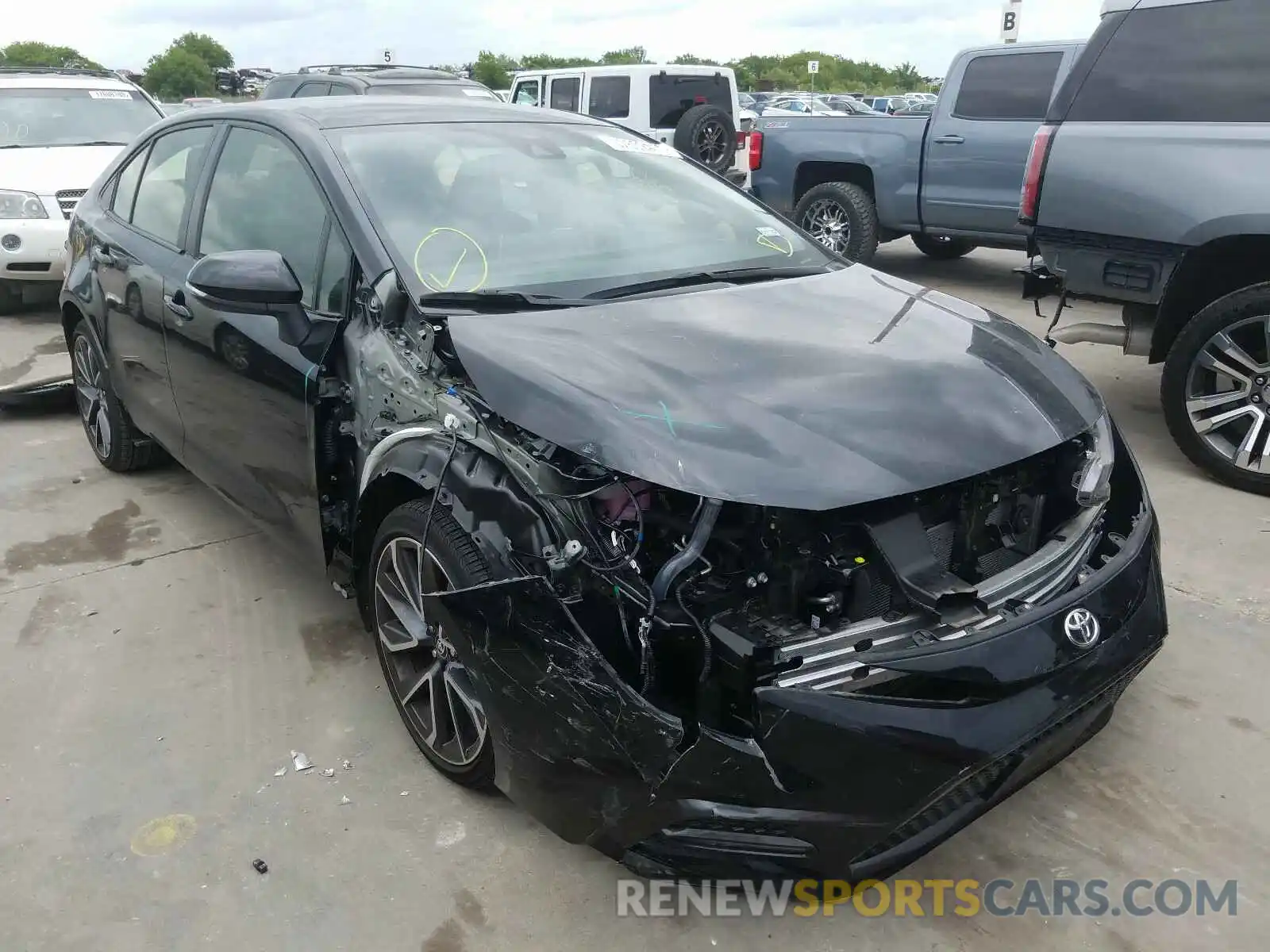 1 Photograph of a damaged car JTDS4RCE7LJ035402 TOYOTA COROLLA 2020