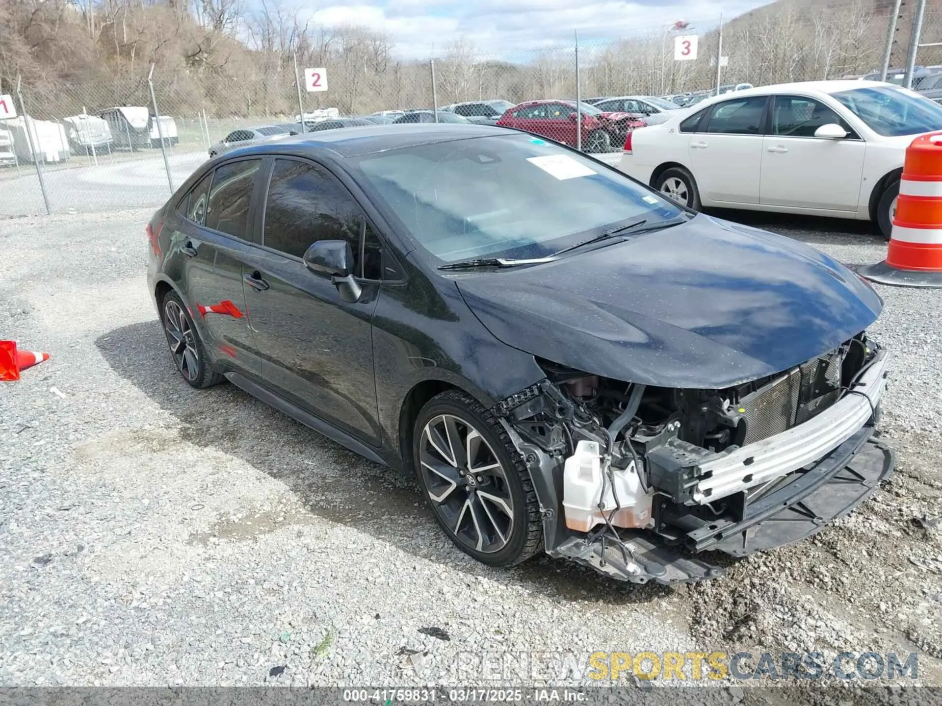1 Photograph of a damaged car JTDS4RCE7LJ041040 TOYOTA COROLLA 2020