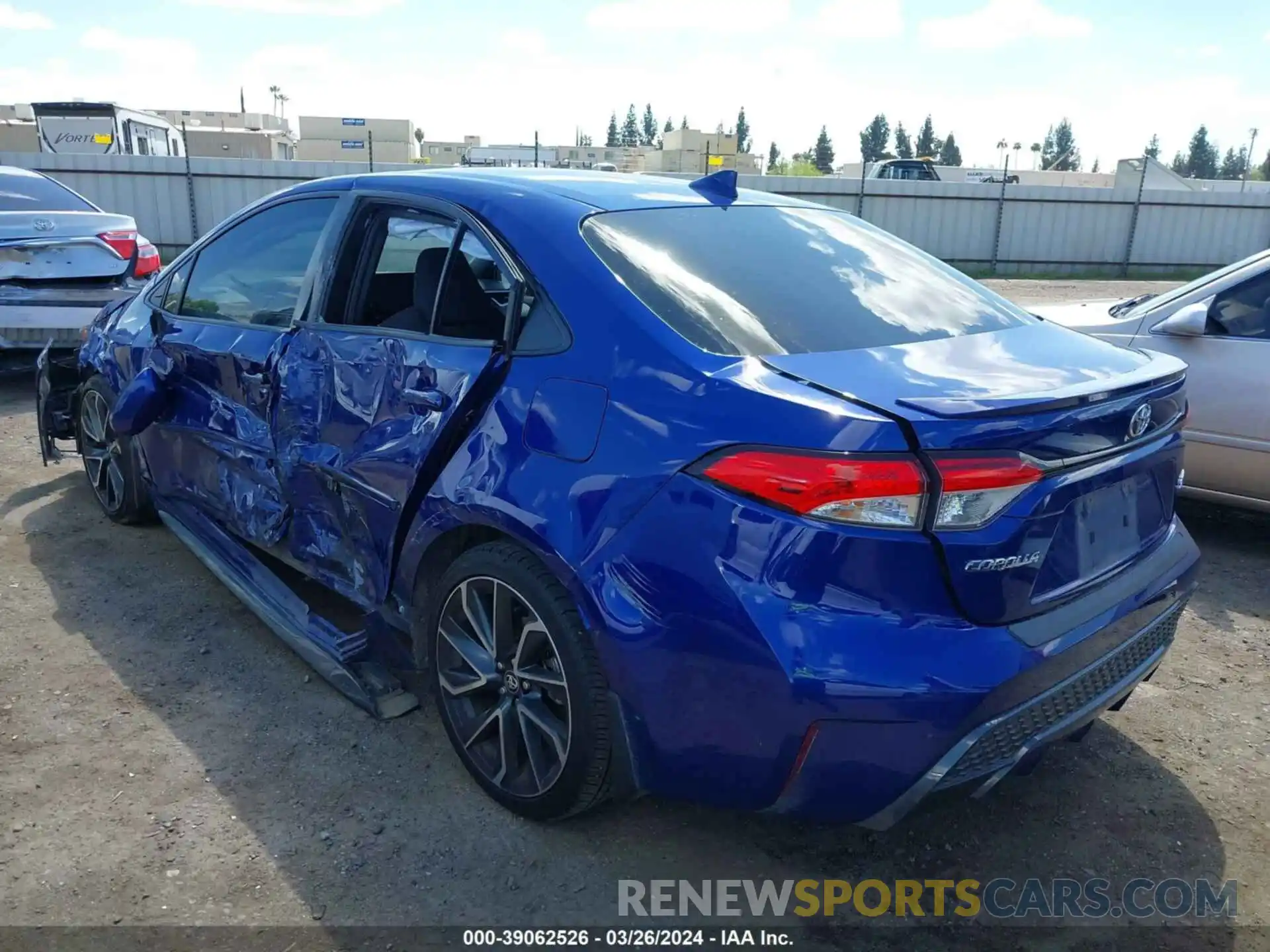 3 Photograph of a damaged car JTDS4RCE7LJ051471 TOYOTA COROLLA 2020