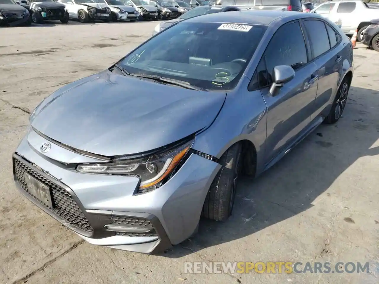 2 Photograph of a damaged car JTDS4RCE8LJ009312 TOYOTA COROLLA 2020