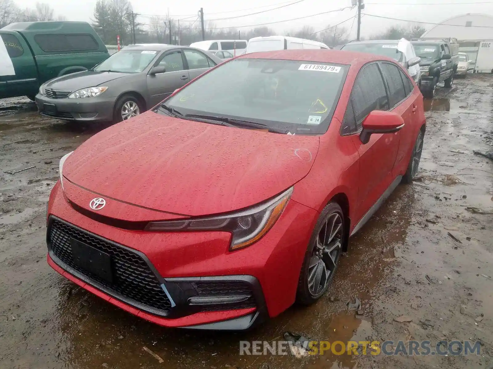 2 Photograph of a damaged car JTDS4RCE8LJ013747 TOYOTA COROLLA 2020