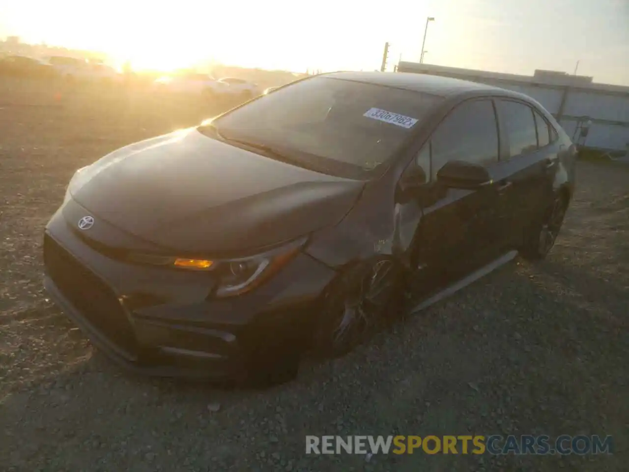 2 Photograph of a damaged car JTDS4RCE8LJ016227 TOYOTA COROLLA 2020