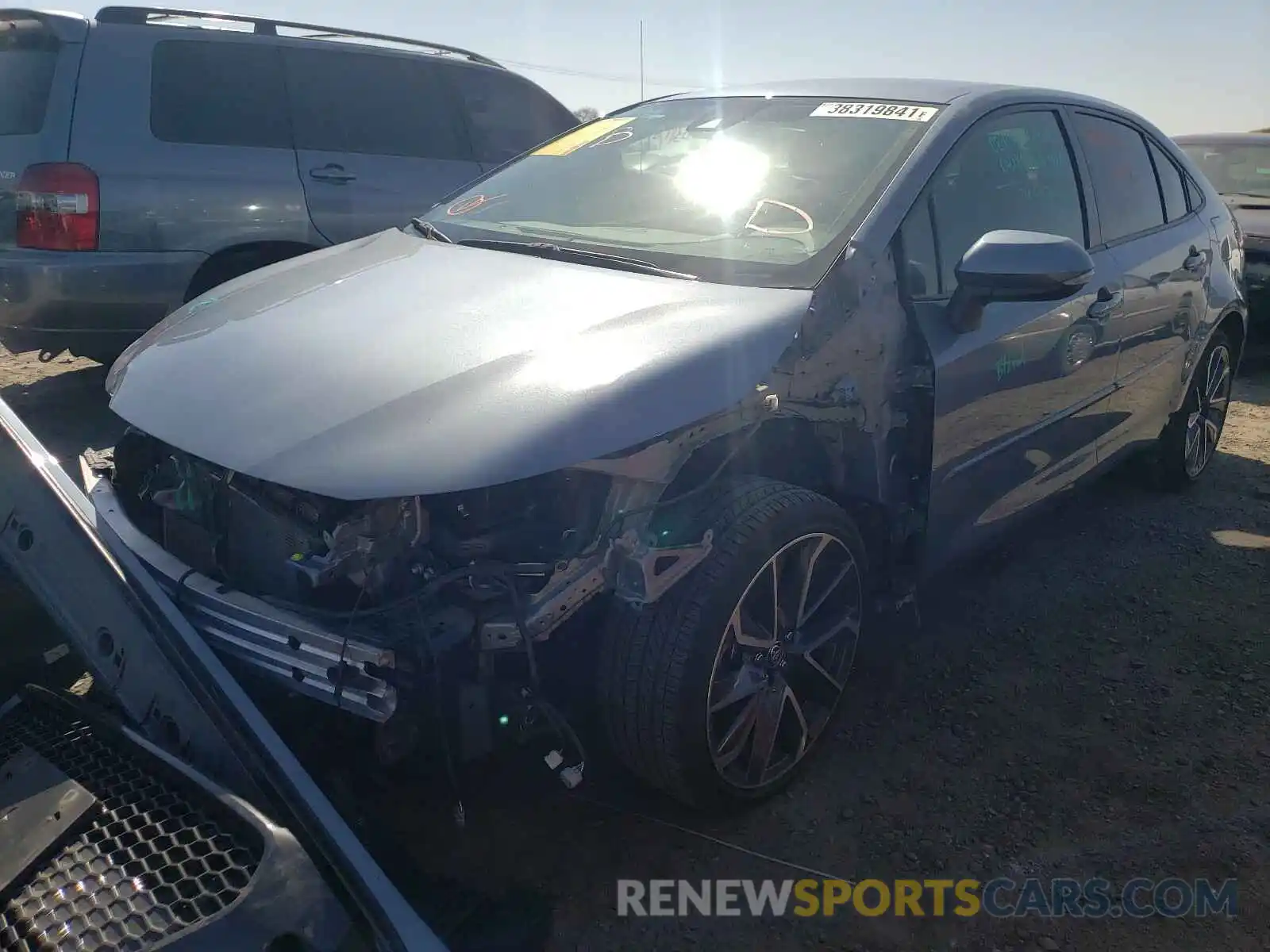 2 Photograph of a damaged car JTDS4RCE8LJ016521 TOYOTA COROLLA 2020