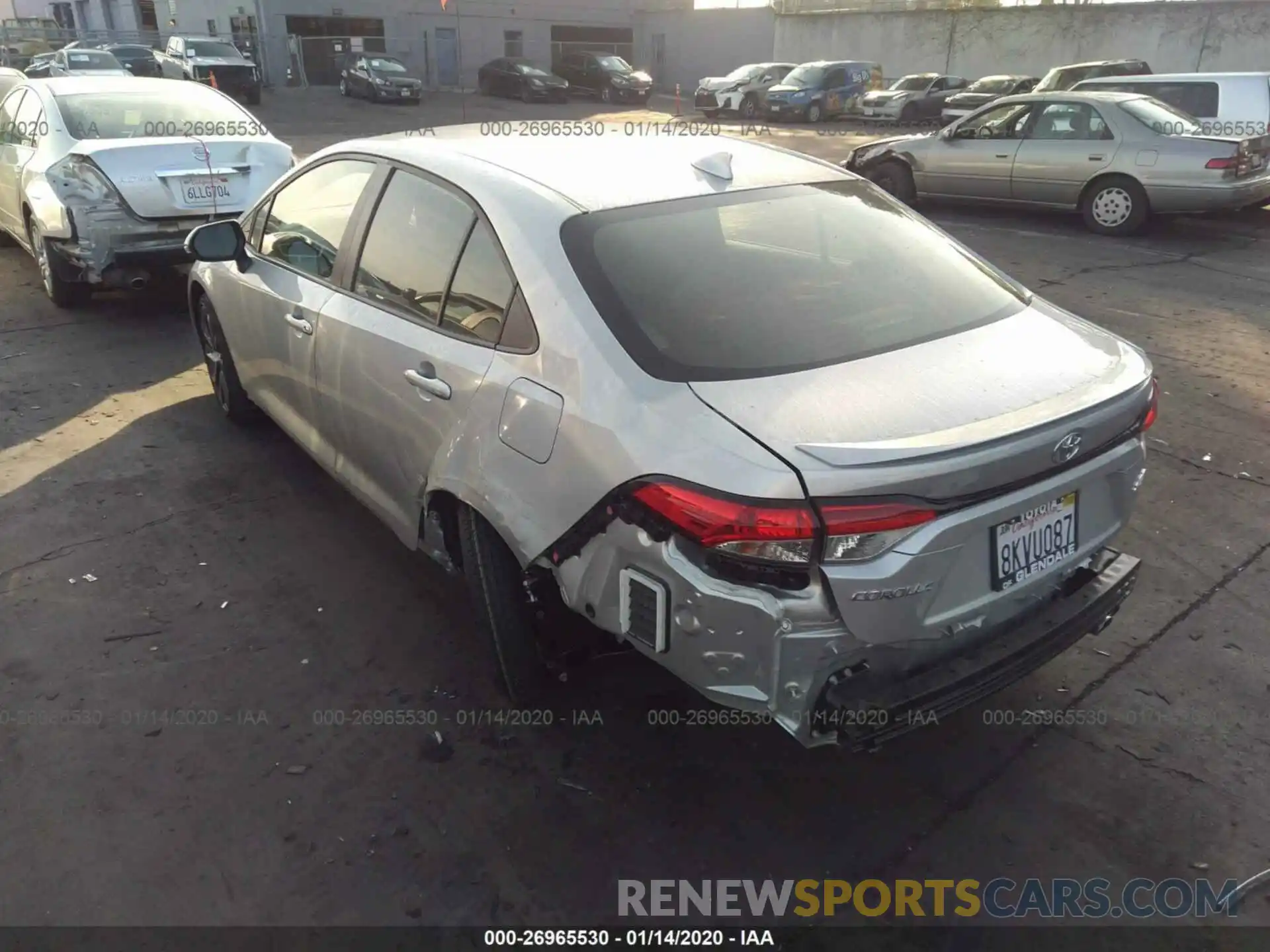 3 Photograph of a damaged car JTDS4RCE8LJ018561 TOYOTA COROLLA 2020